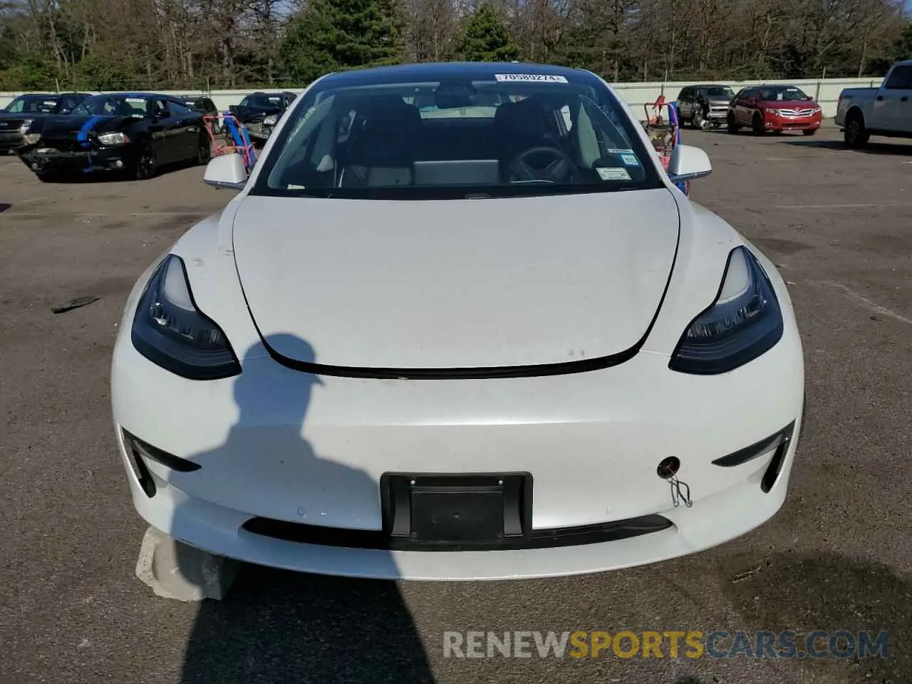 5 fotografías del automóvil dañado 5YJ3E1EB2LF795217 TESLA MODEL 3 2020