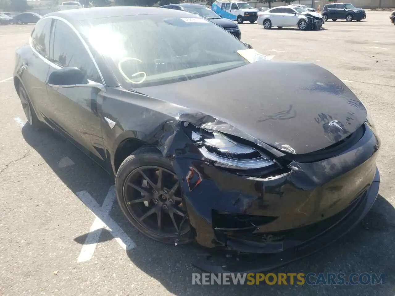 1 fotografías del automóvil dañado 5YJ3E1EB3LF600077 TESLA MODEL 3 2020