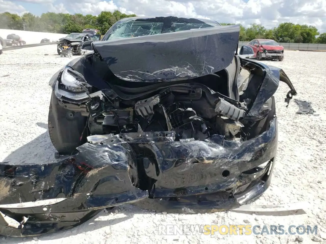 9 fotografías del automóvil dañado 5YJ3E1EB3LF600466 TESLA MODEL 3 2020