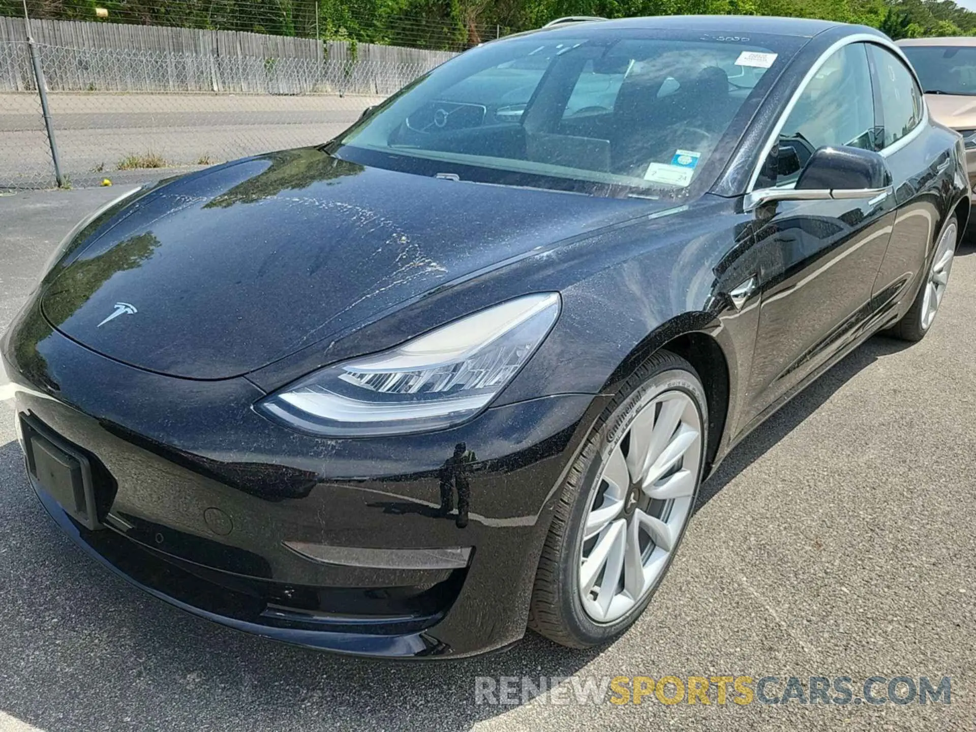 4 fotografías del automóvil dañado 5YJ3E1EB3LF600614 TESLA MODEL 3 2020