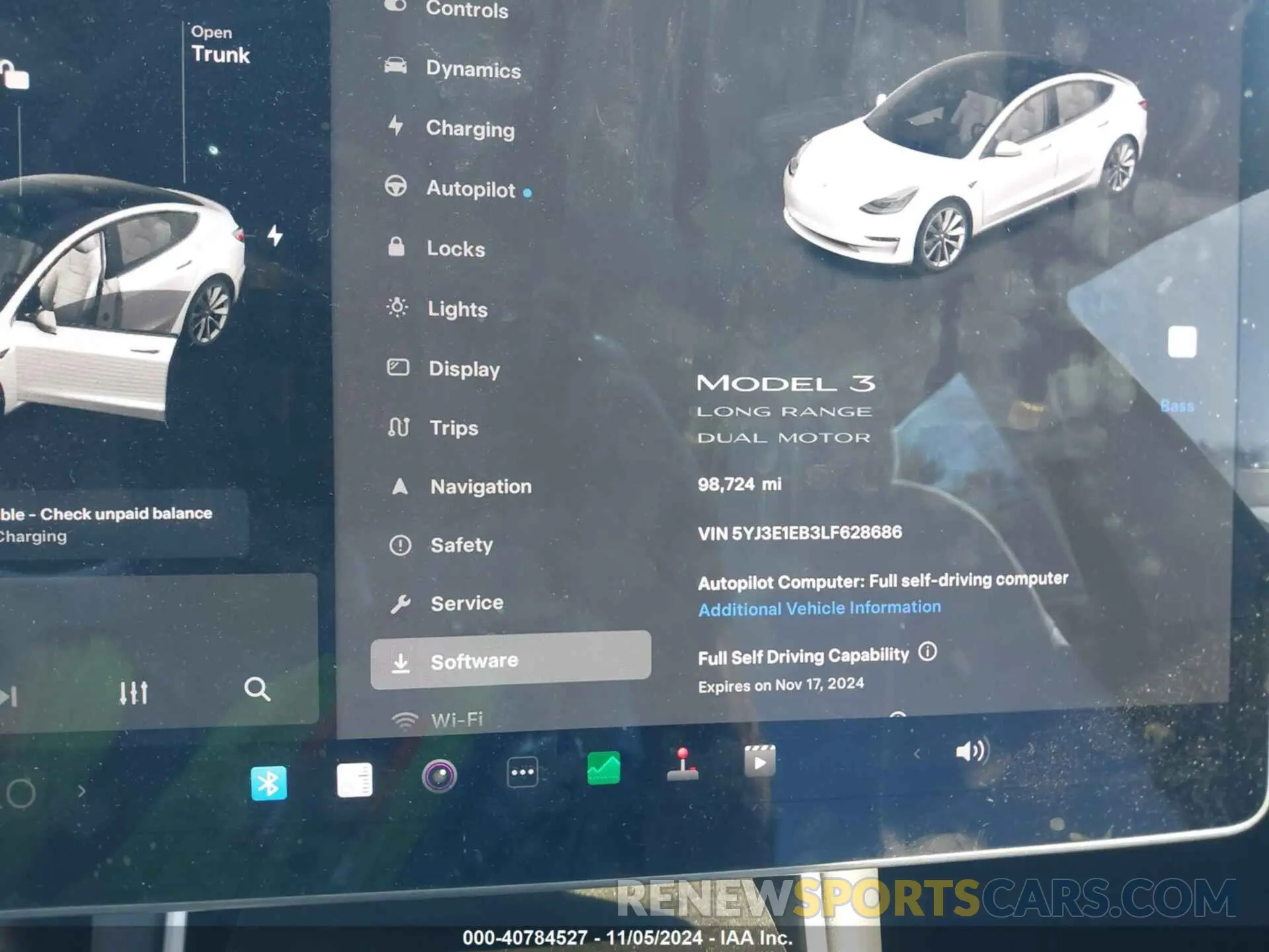 7 fotografías del automóvil dañado 5YJ3E1EB3LF628686 TESLA MODEL 3 2020