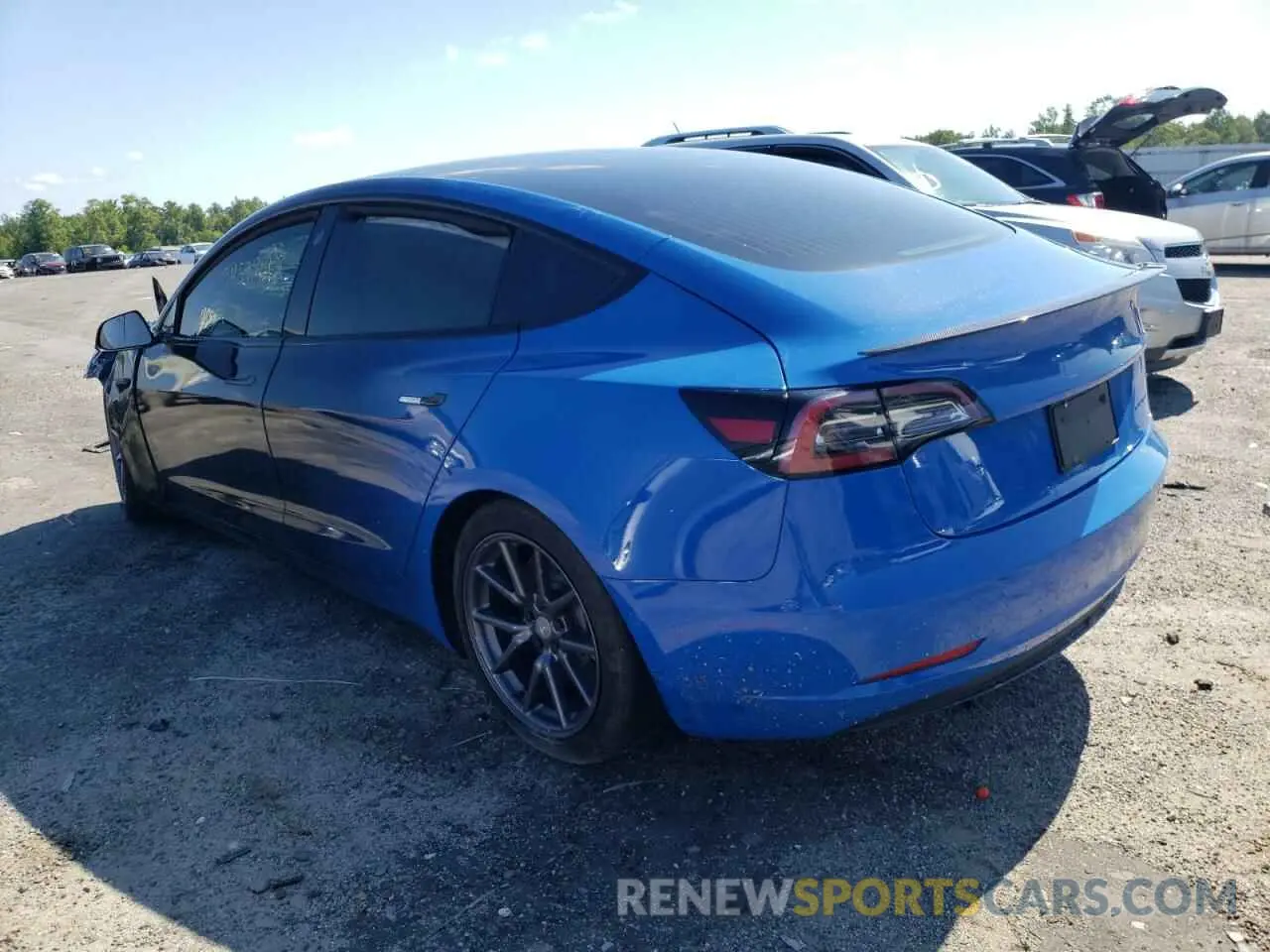 3 fotografías del automóvil dañado 5YJ3E1EB3LF637243 TESLA MODEL 3 2020