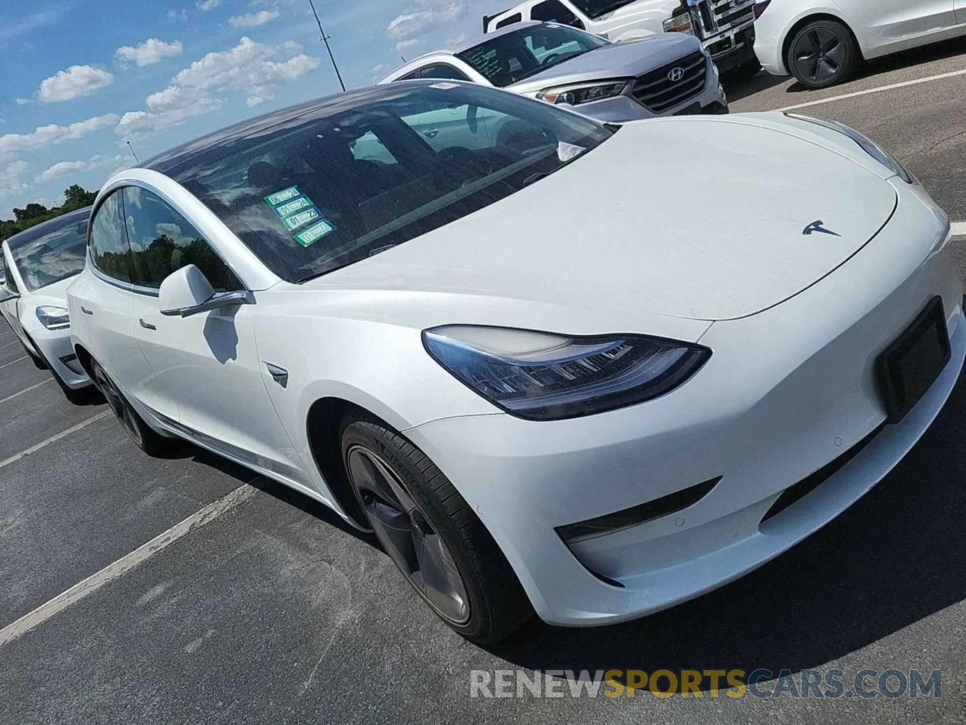 20 fotografías del automóvil dañado 5YJ3E1EB3LF646315 TESLA MODEL 3 2020