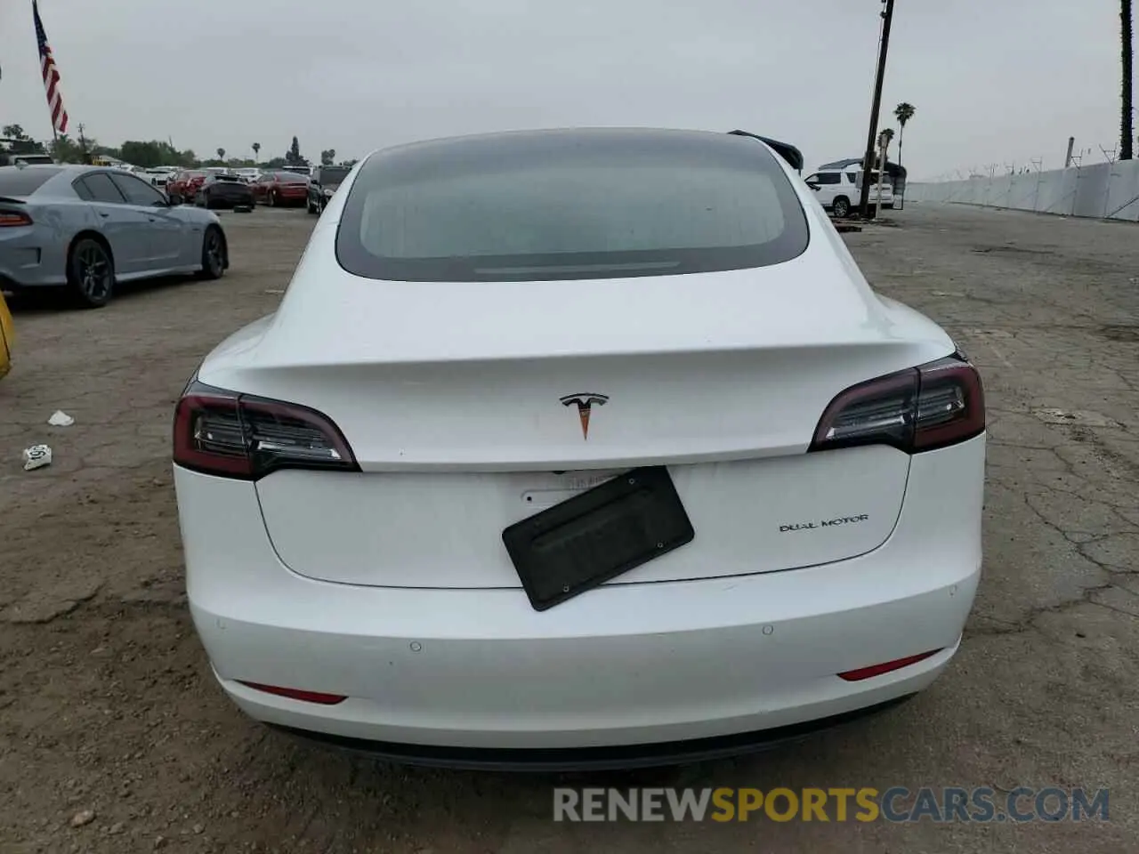 6 fotografías del automóvil dañado 5YJ3E1EB3LF650252 TESLA MODEL 3 2020