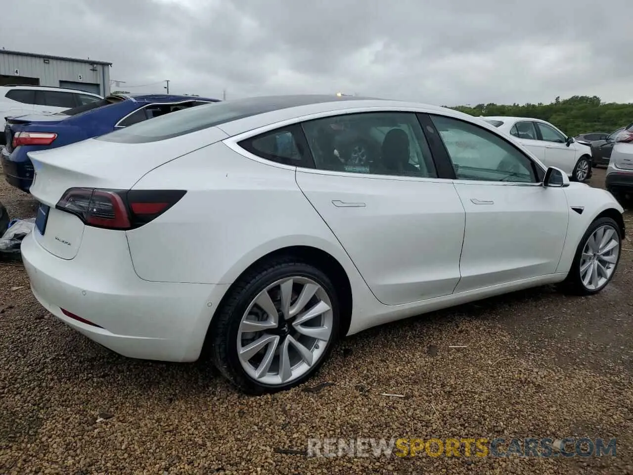 3 fotografías del automóvil dañado 5YJ3E1EB3LF667522 TESLA MODEL 3 2020