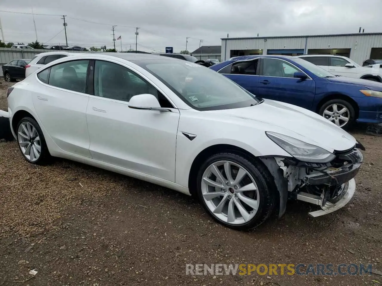 4 fotografías del automóvil dañado 5YJ3E1EB3LF667522 TESLA MODEL 3 2020