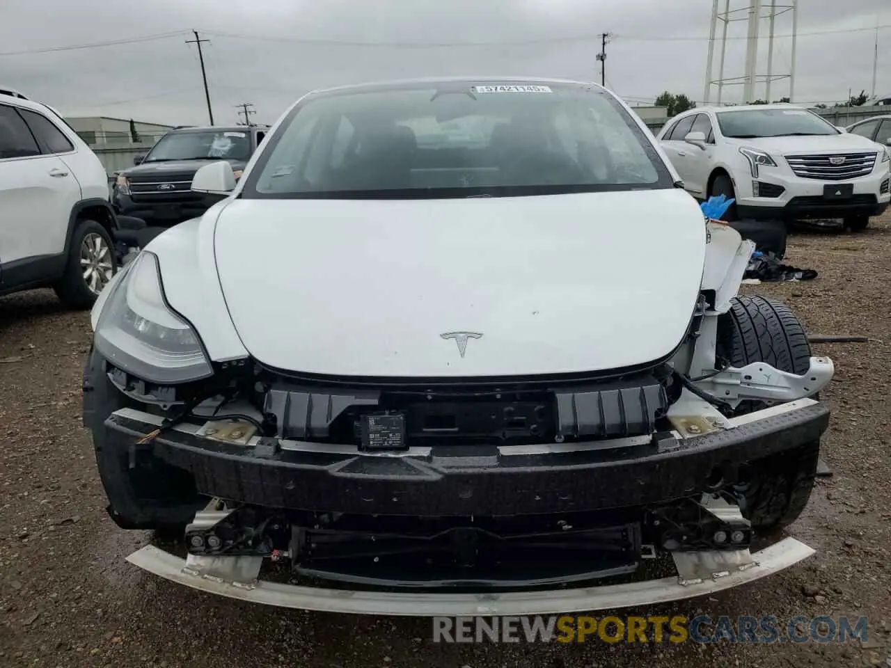 5 fotografías del automóvil dañado 5YJ3E1EB3LF667522 TESLA MODEL 3 2020