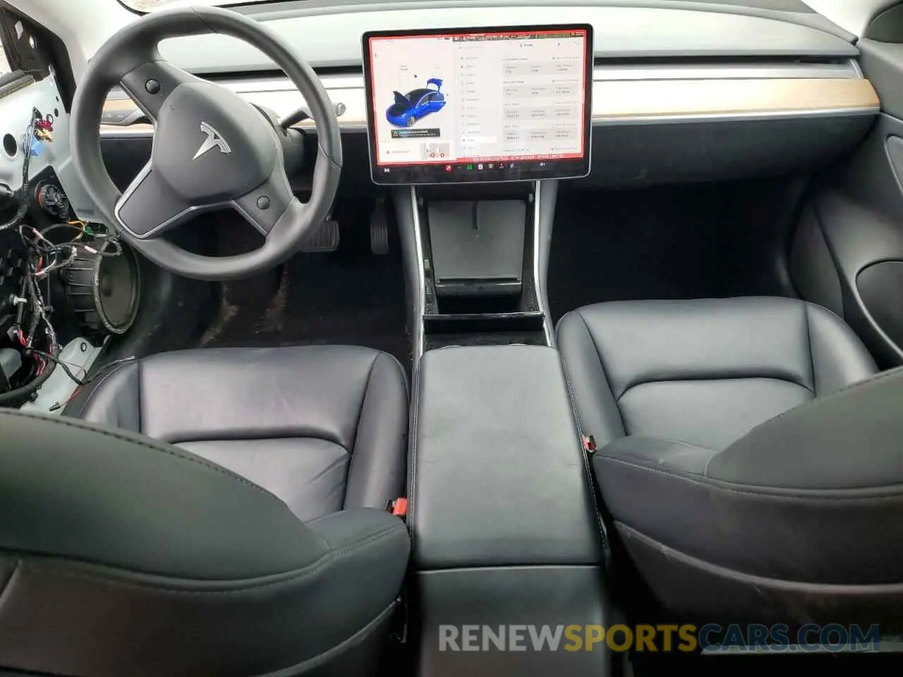 8 fotografías del automóvil dañado 5YJ3E1EB3LF667522 TESLA MODEL 3 2020