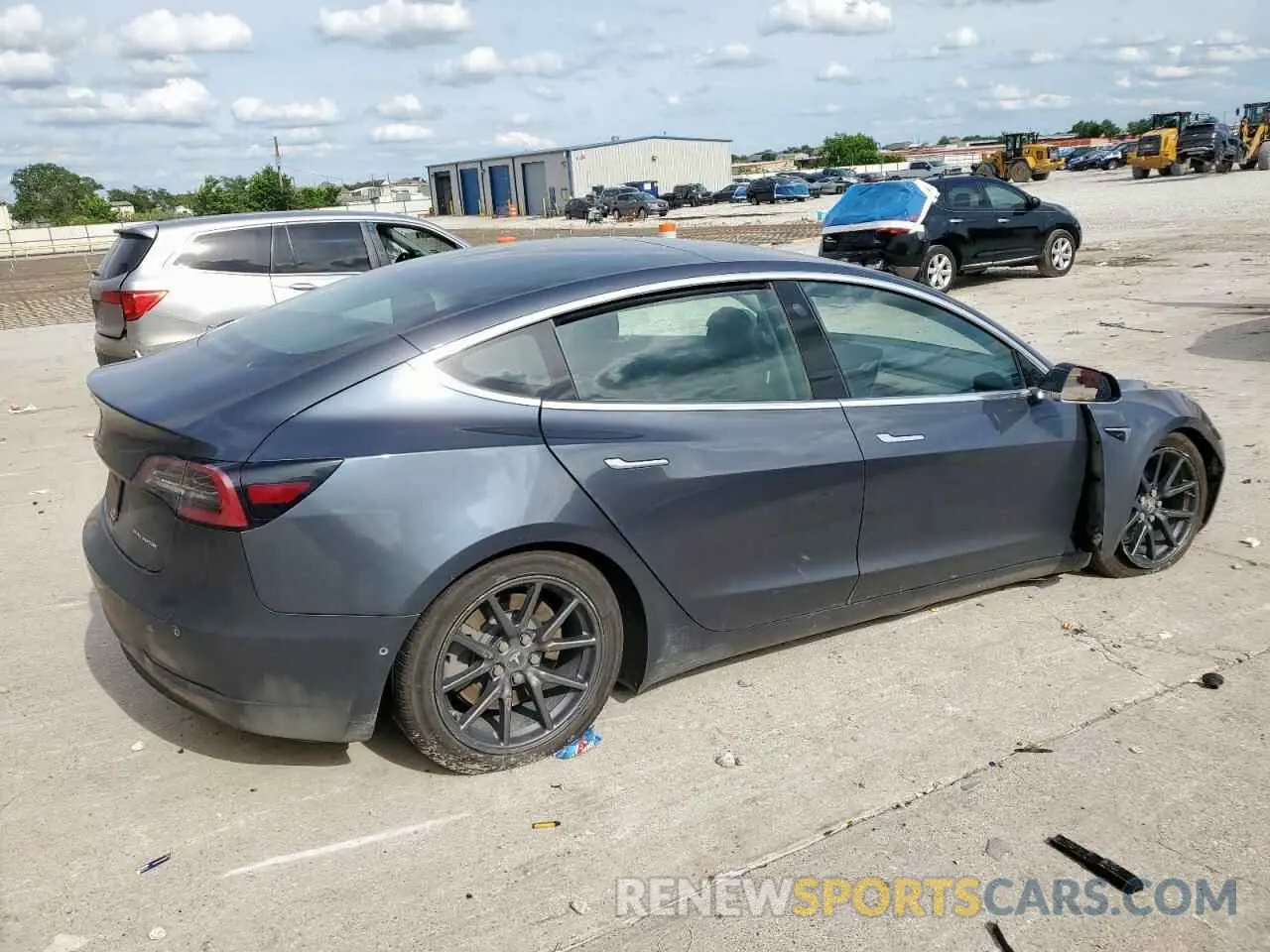 3 fotografías del automóvil dañado 5YJ3E1EB3LF734880 TESLA MODEL 3 2020