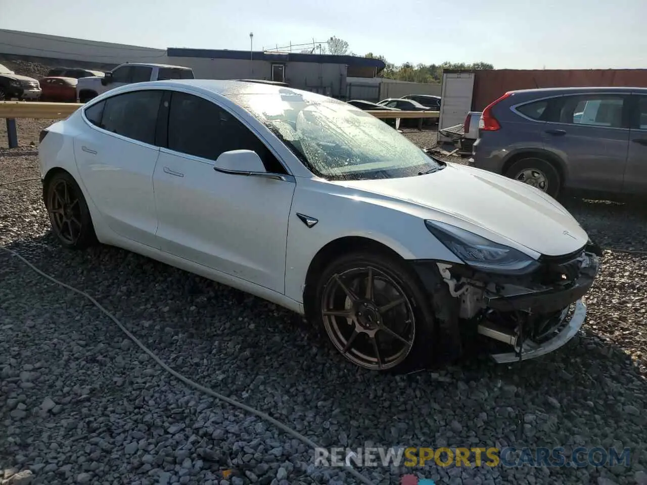 4 fotografías del automóvil dañado 5YJ3E1EB3LF787644 TESLA MODEL 3 2020