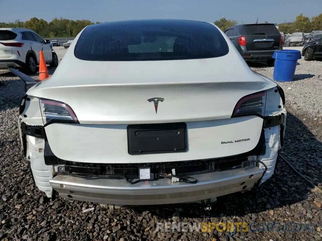 6 fotografías del automóvil dañado 5YJ3E1EB3LF787644 TESLA MODEL 3 2020