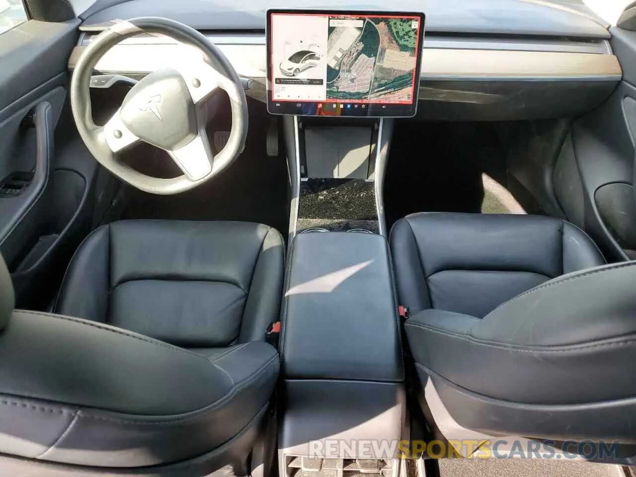 8 fotografías del automóvil dañado 5YJ3E1EB3LF787644 TESLA MODEL 3 2020