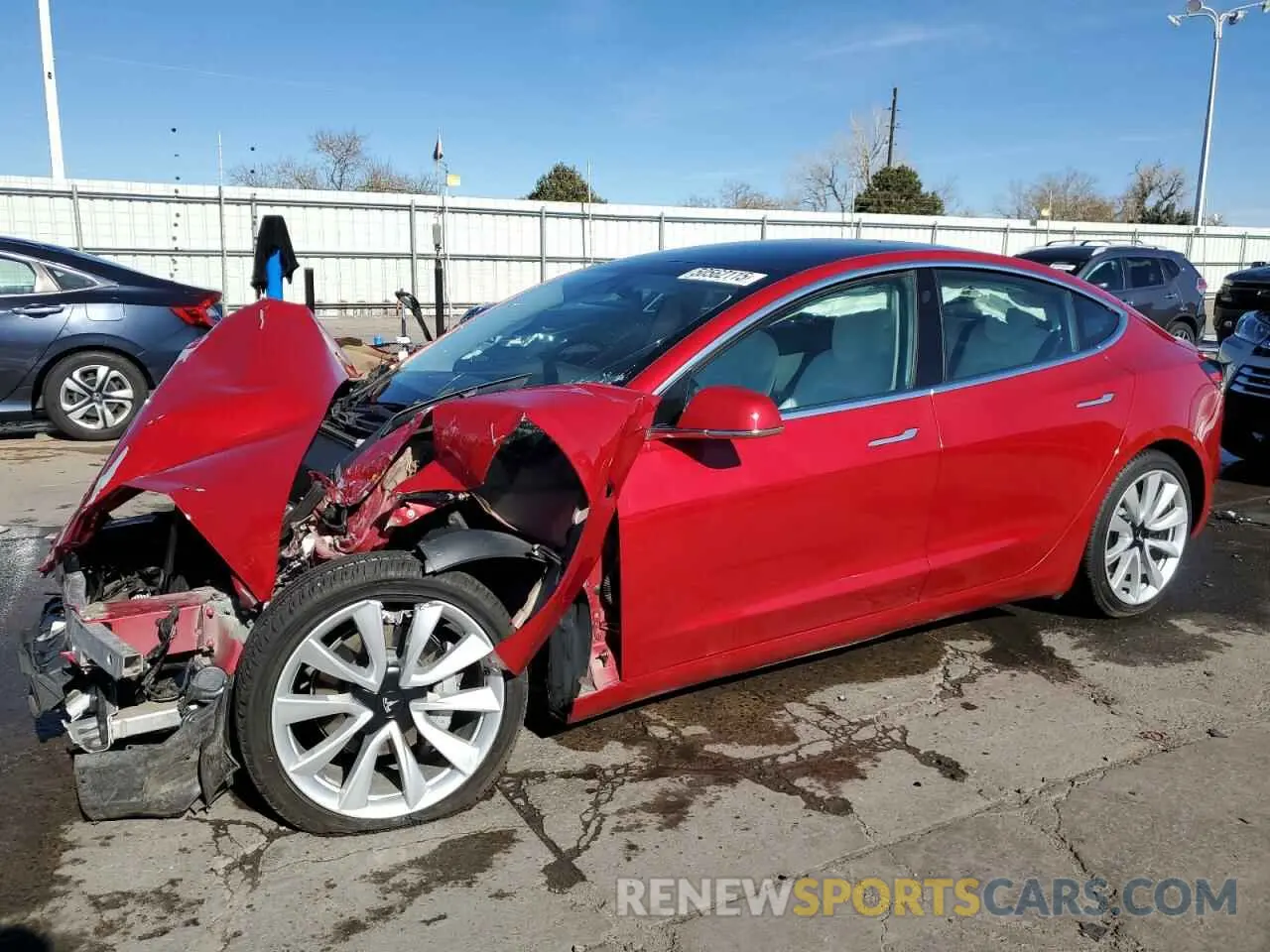 1 fotografías del automóvil dañado 5YJ3E1EB3LF787966 TESLA MODEL 3 2020