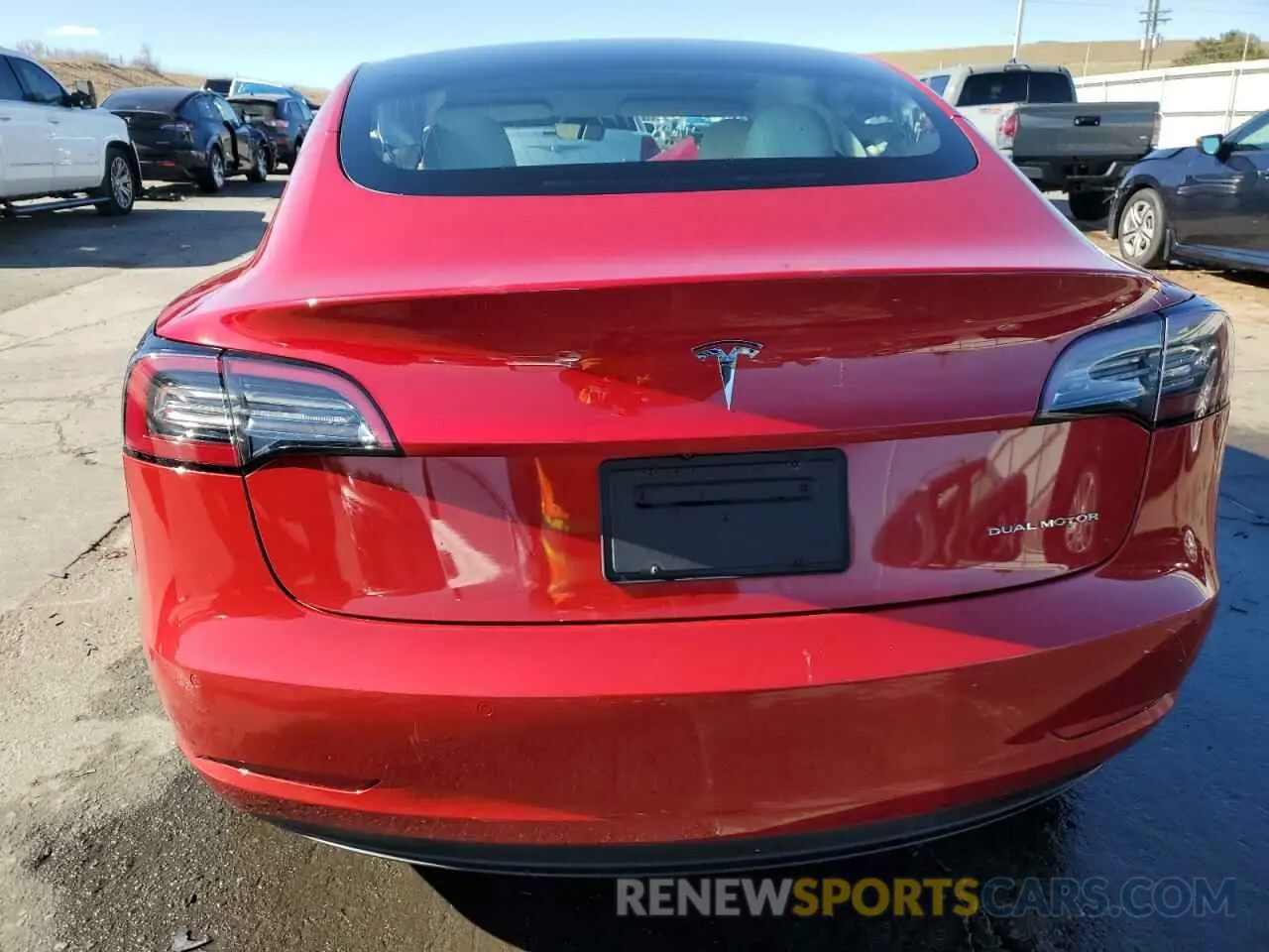 6 fotografías del automóvil dañado 5YJ3E1EB3LF787966 TESLA MODEL 3 2020