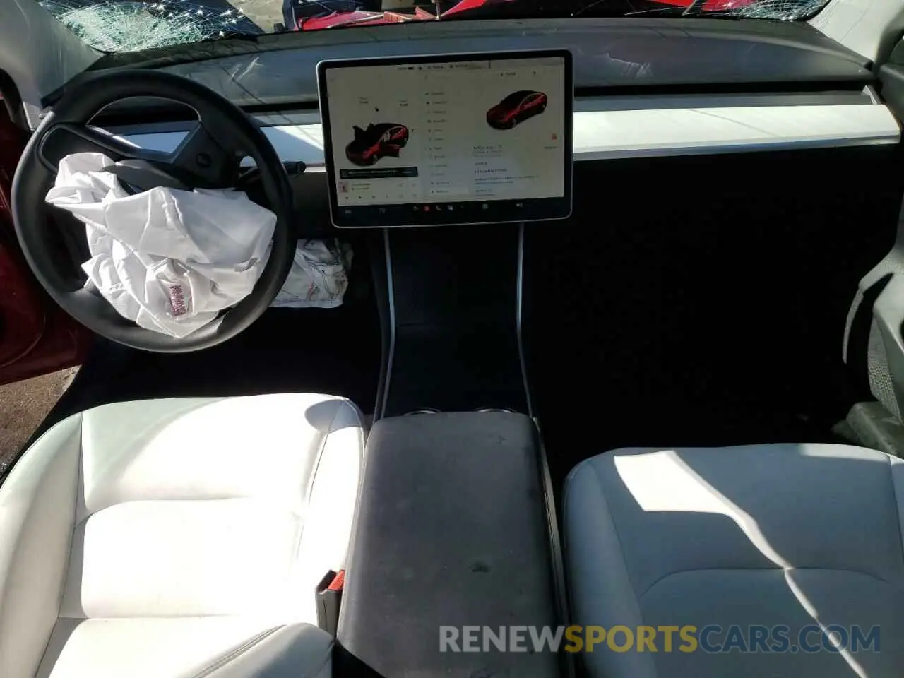 8 fotografías del automóvil dañado 5YJ3E1EB3LF787966 TESLA MODEL 3 2020