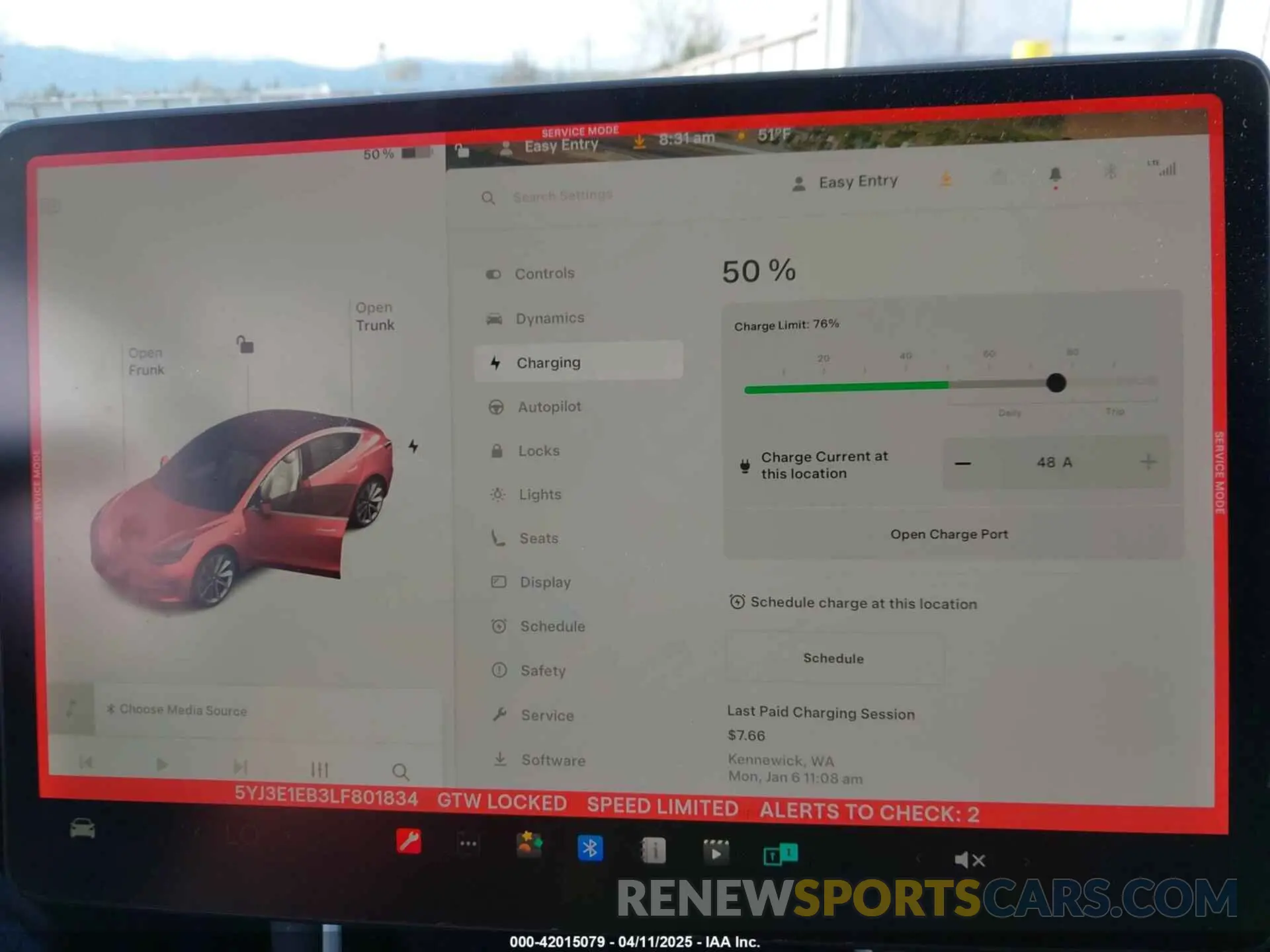 17 fotografías del automóvil dañado 5YJ3E1EB3LF801834 TESLA MODEL 3 2020