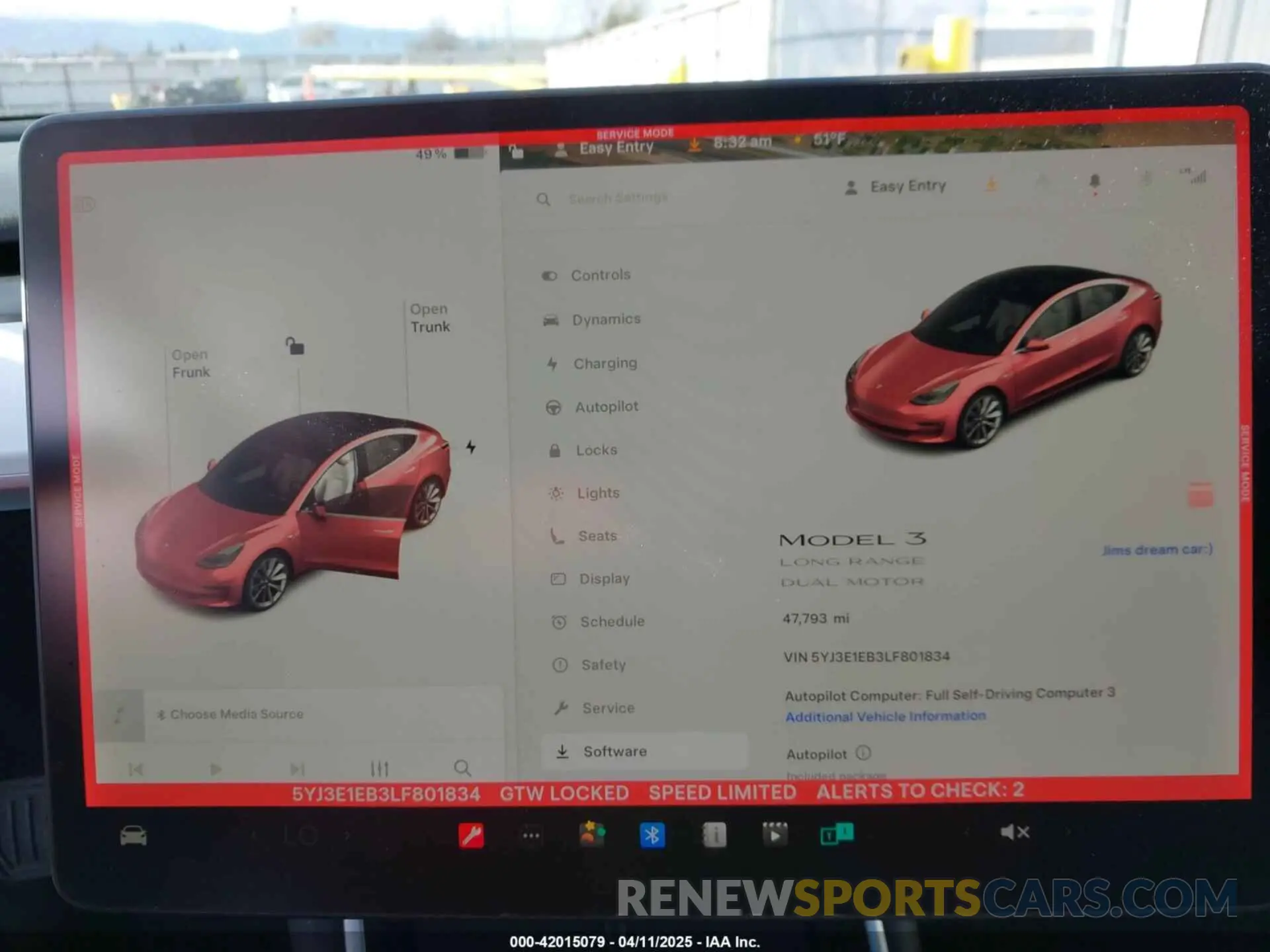 18 fotografías del automóvil dañado 5YJ3E1EB3LF801834 TESLA MODEL 3 2020