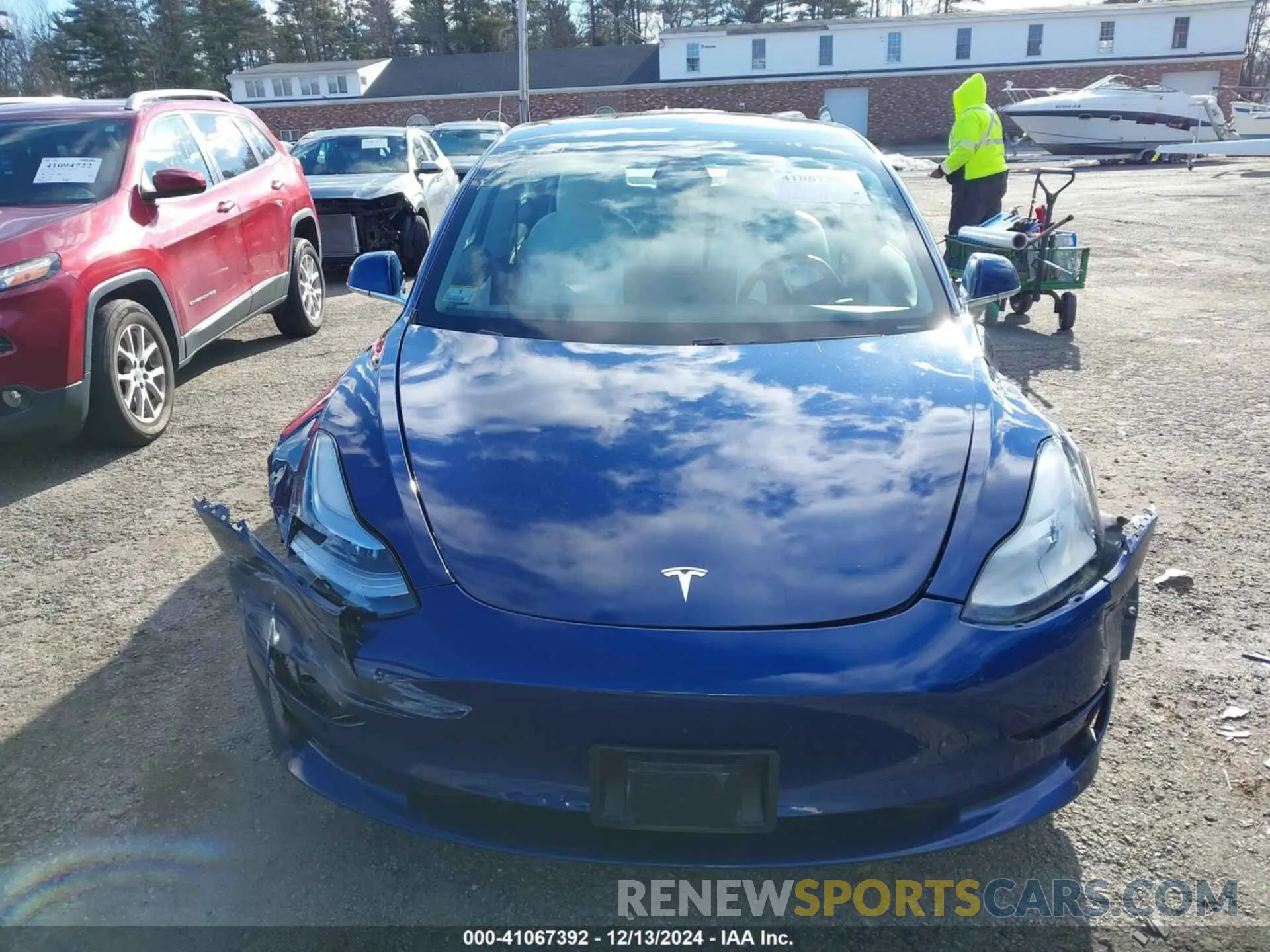12 fotografías del automóvil dañado 5YJ3E1EB4LF547048 TESLA MODEL 3 2020