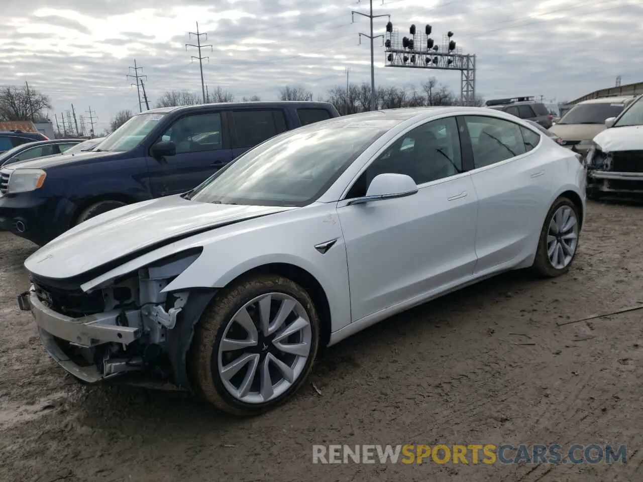 1 fotografías del automóvil dañado 5YJ3E1EB4LF621035 TESLA MODEL 3 2020