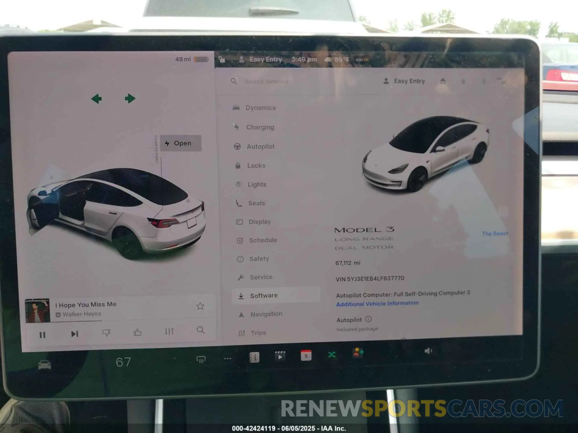 7 fotografías del automóvil dañado 5YJ3E1EB4LF637770 TESLA MODEL 3 2020