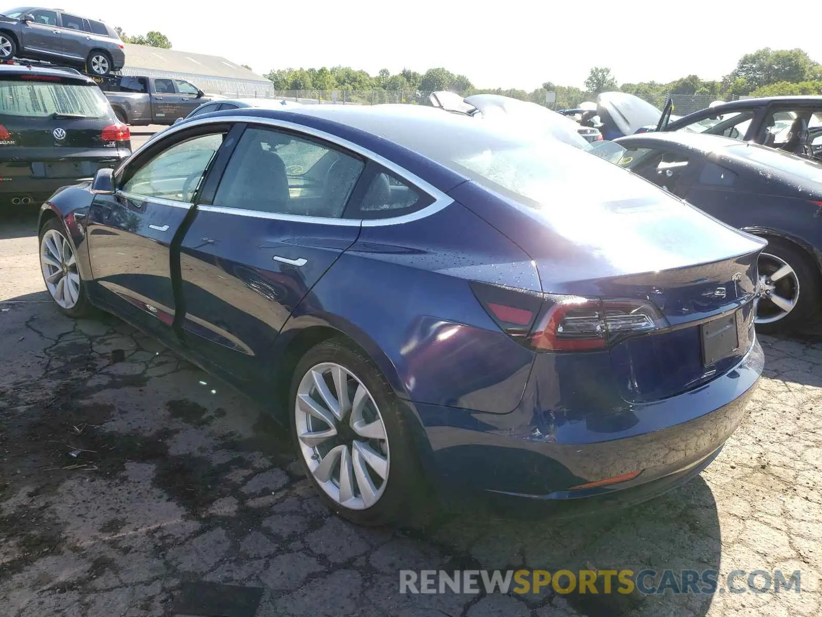 3 fotografías del automóvil dañado 5YJ3E1EB4LF646369 TESLA MODEL 3 2020