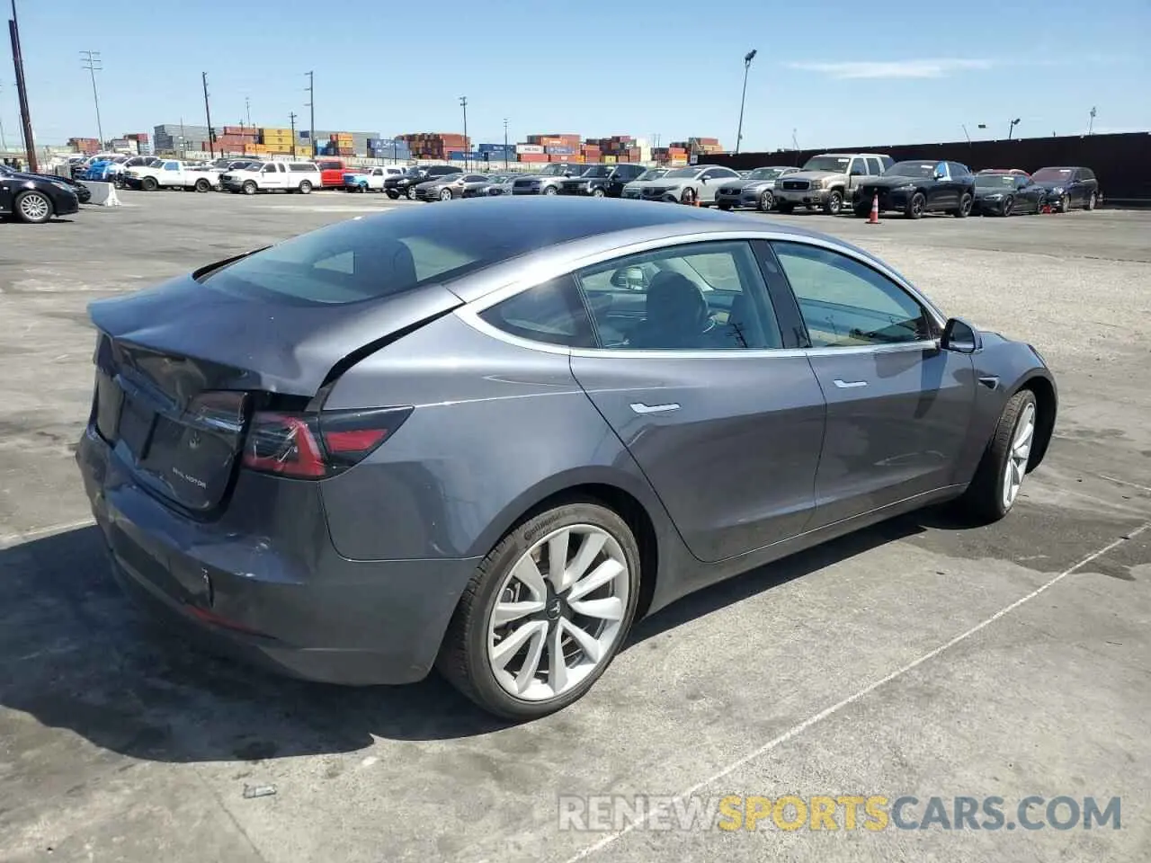 3 fotografías del automóvil dañado 5YJ3E1EB4LF650955 TESLA MODEL 3 2020