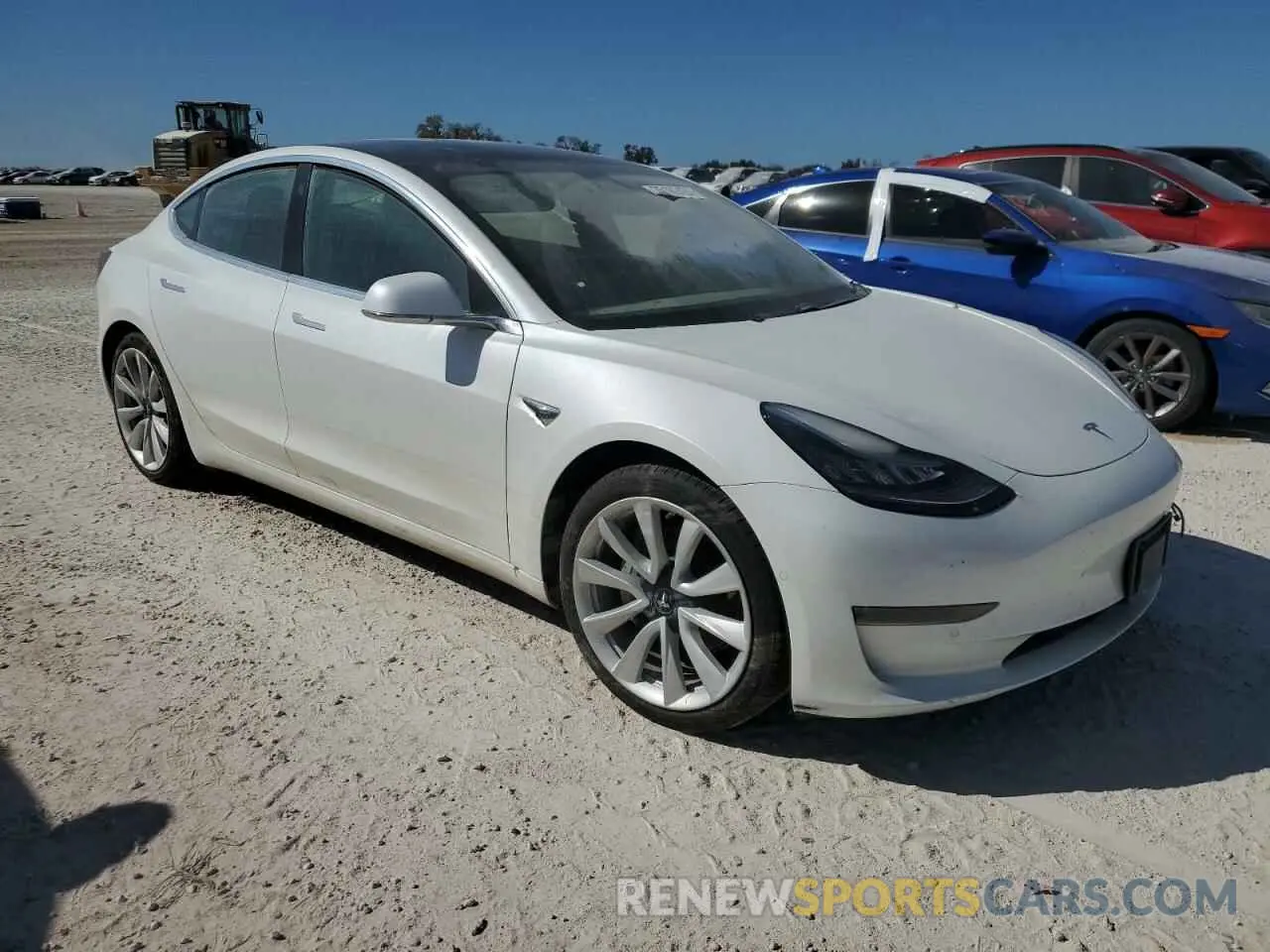 4 fotografías del automóvil dañado 5YJ3E1EB4LF667321 TESLA MODEL 3 2020