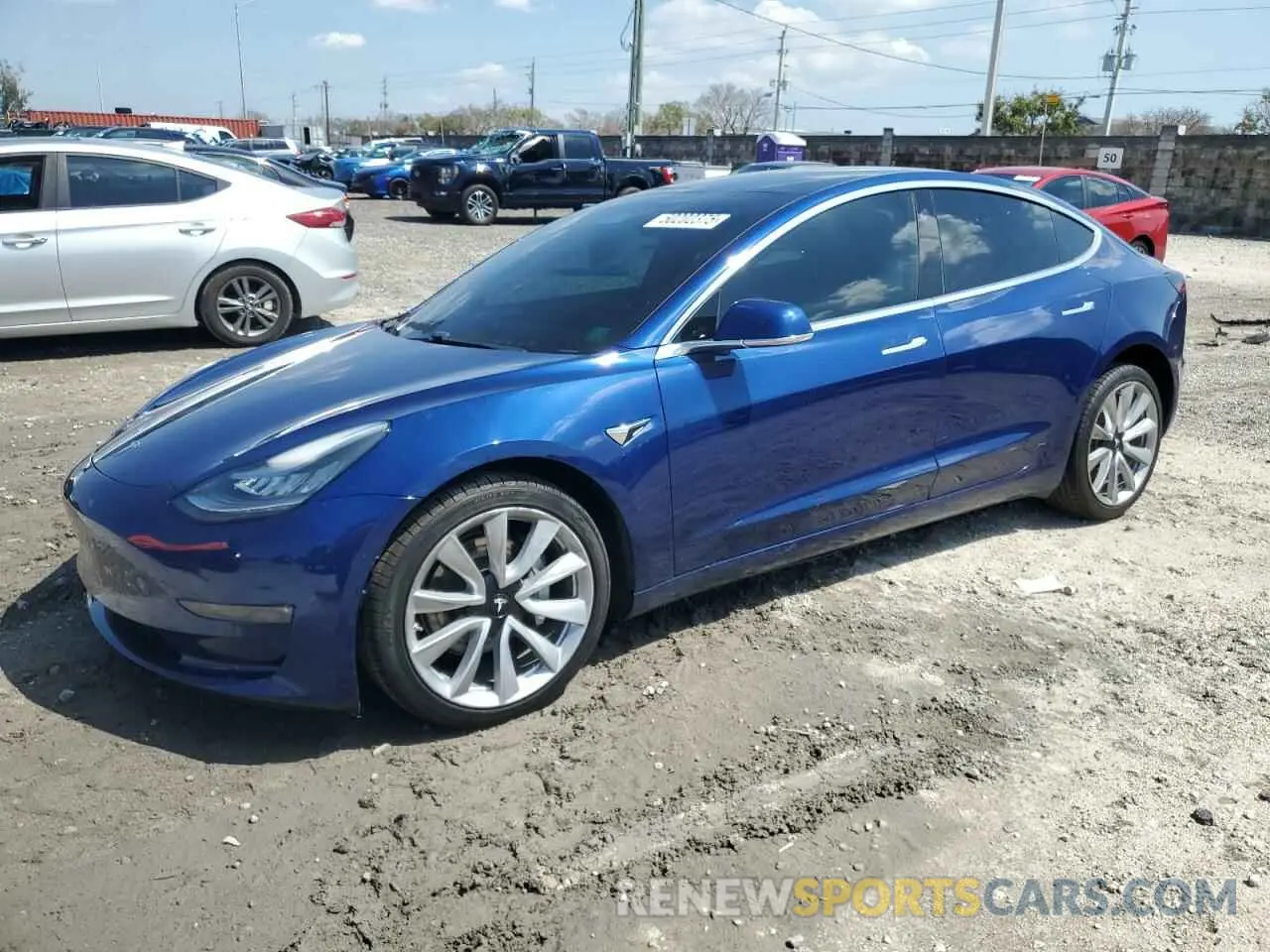 1 fotografías del automóvil dañado 5YJ3E1EB4LF744575 TESLA MODEL 3 2020