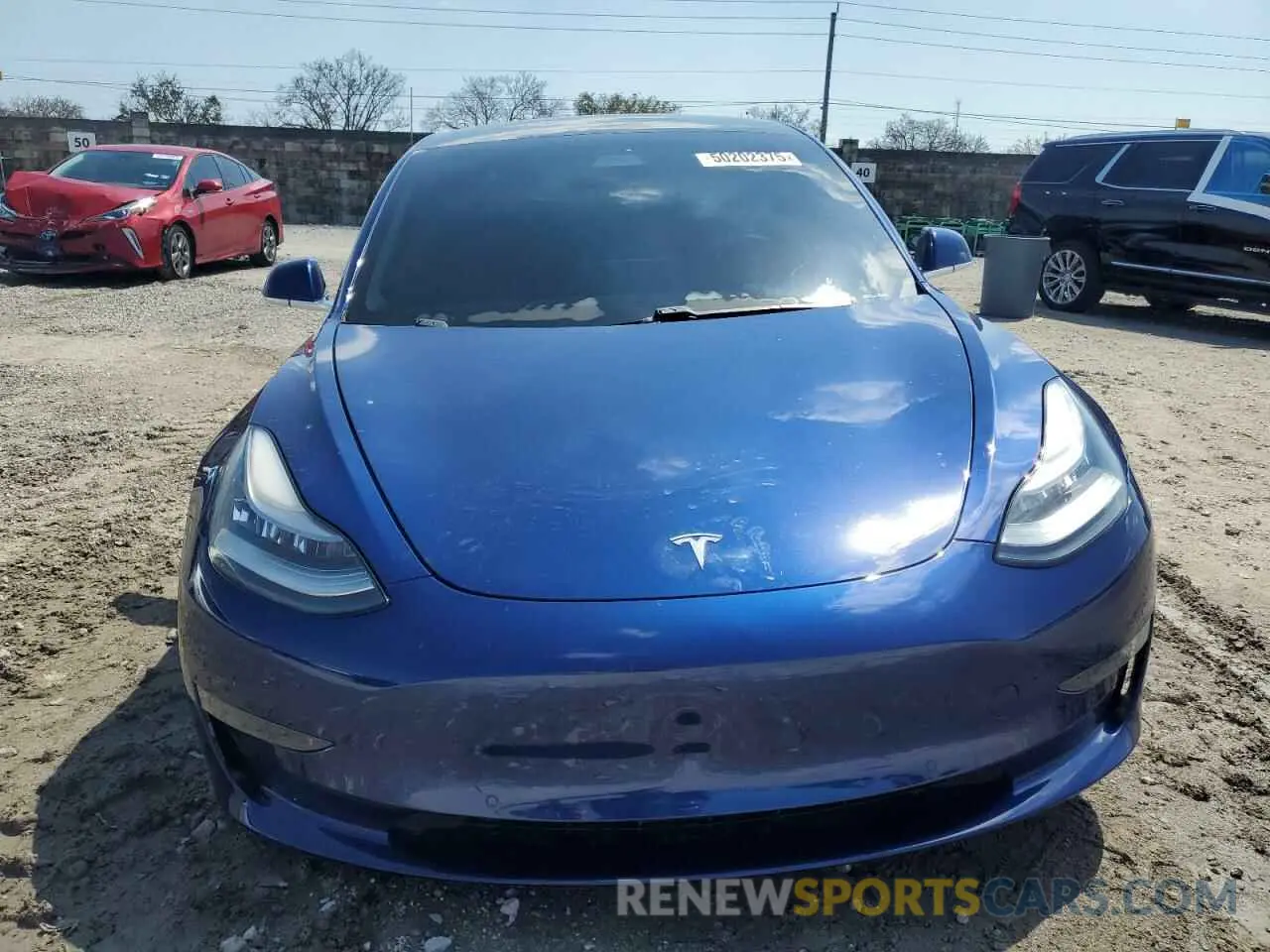 5 fotografías del automóvil dañado 5YJ3E1EB4LF744575 TESLA MODEL 3 2020