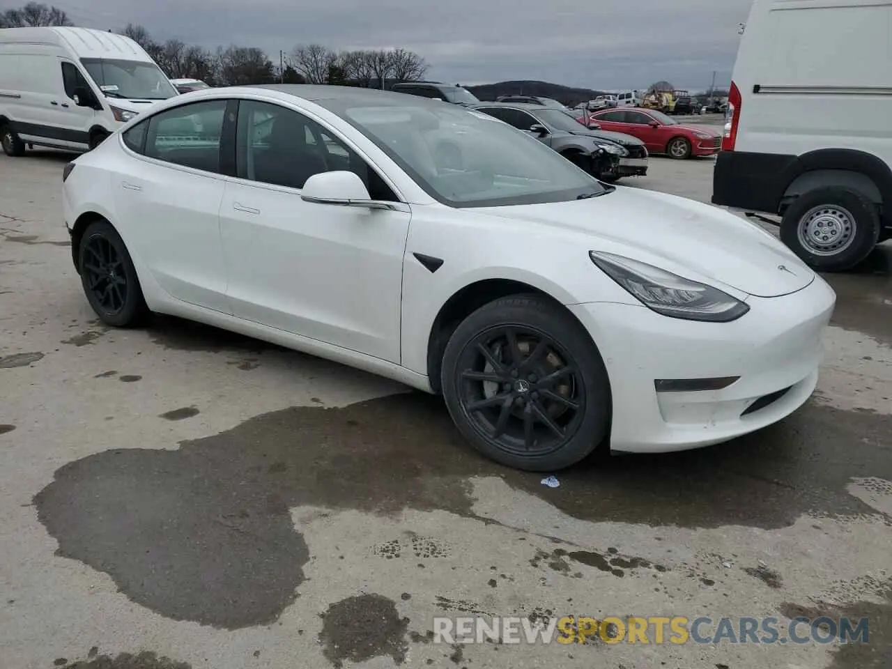 4 fotografías del automóvil dañado 5YJ3E1EB4LF790679 TESLA MODEL 3 2020