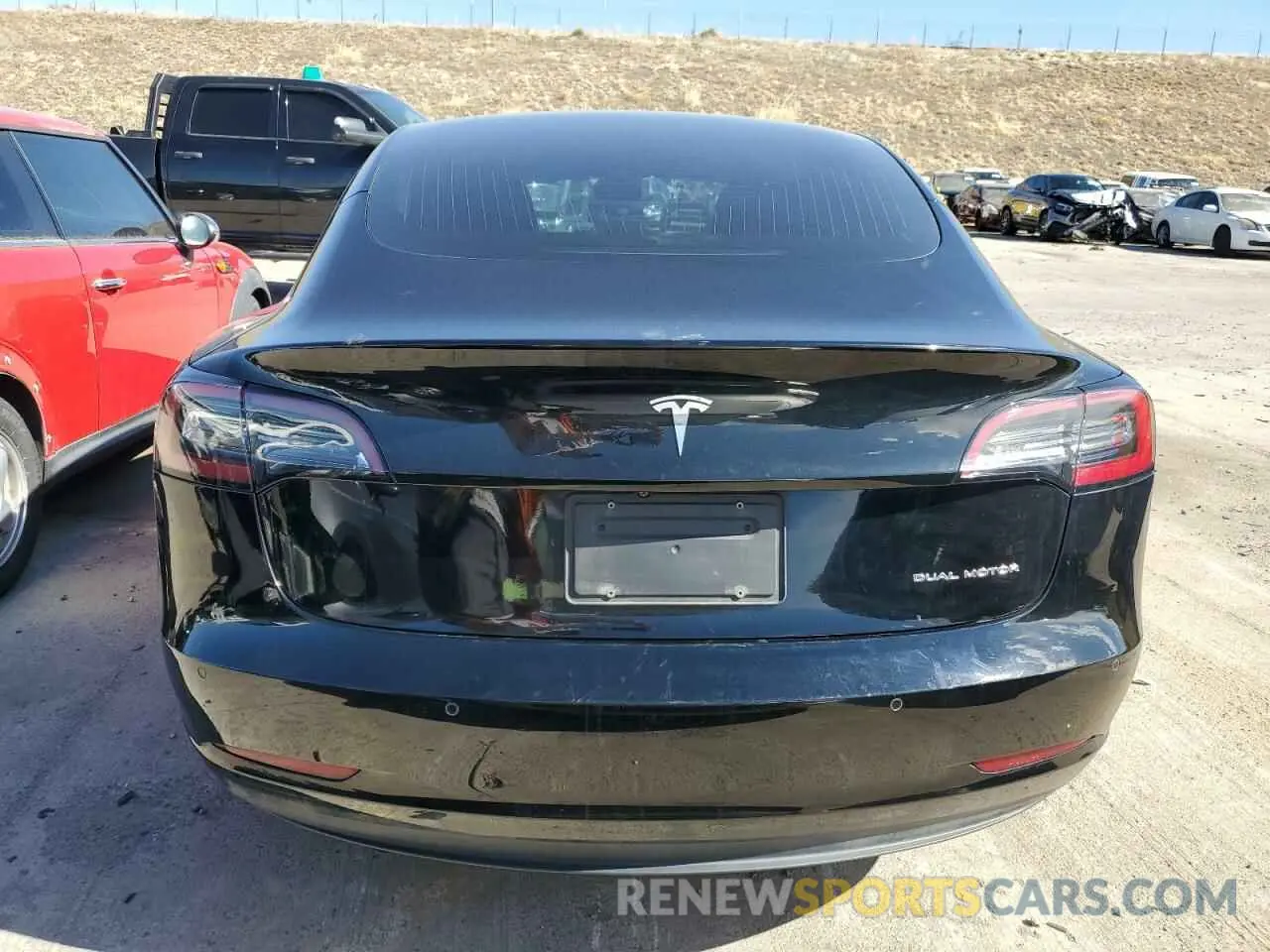 6 fotografías del automóvil dañado 5YJ3E1EB5LF600579 TESLA MODEL 3 2020