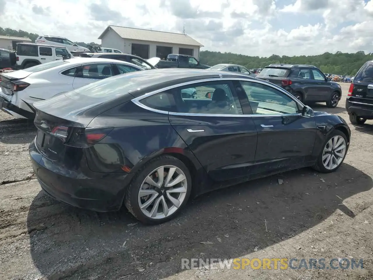 3 fotografías del automóvil dañado 5YJ3E1EB5LF600596 TESLA MODEL 3 2020