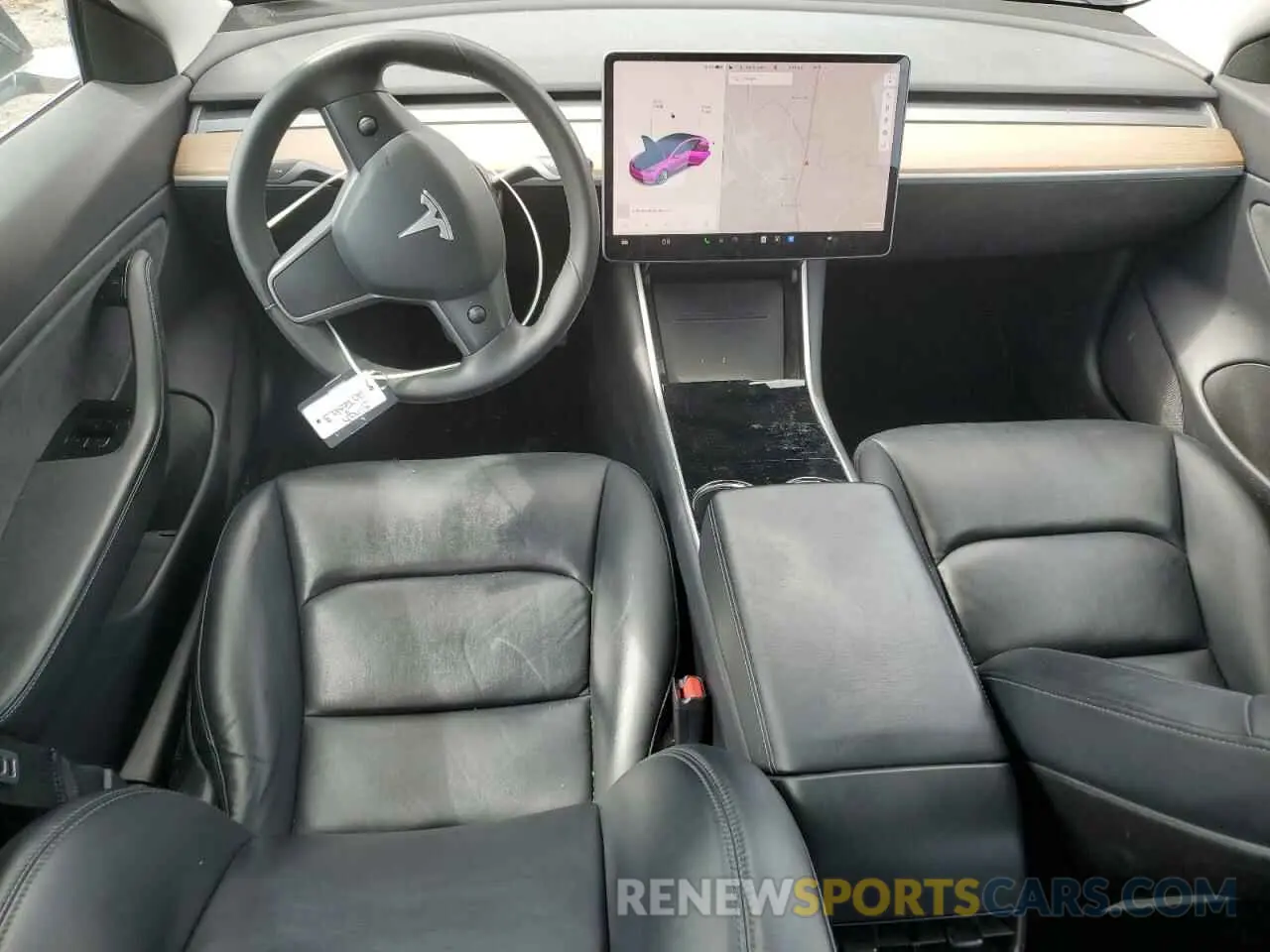 8 fotografías del automóvil dañado 5YJ3E1EB5LF600596 TESLA MODEL 3 2020