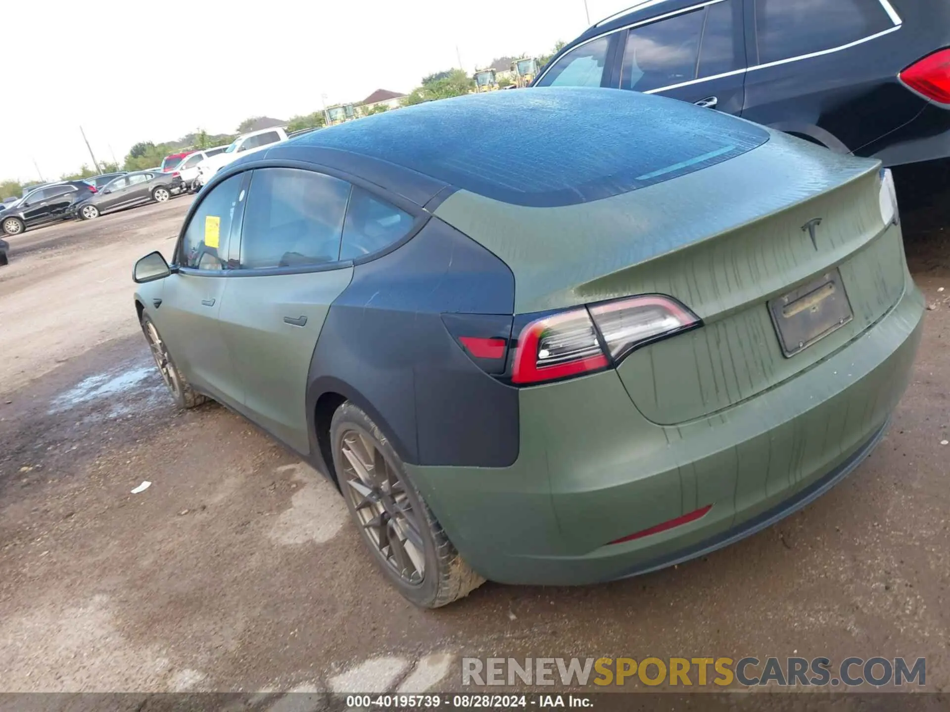 3 fotografías del automóvil dañado 5YJ3E1EB5LF607080 TESLA MODEL 3 2020