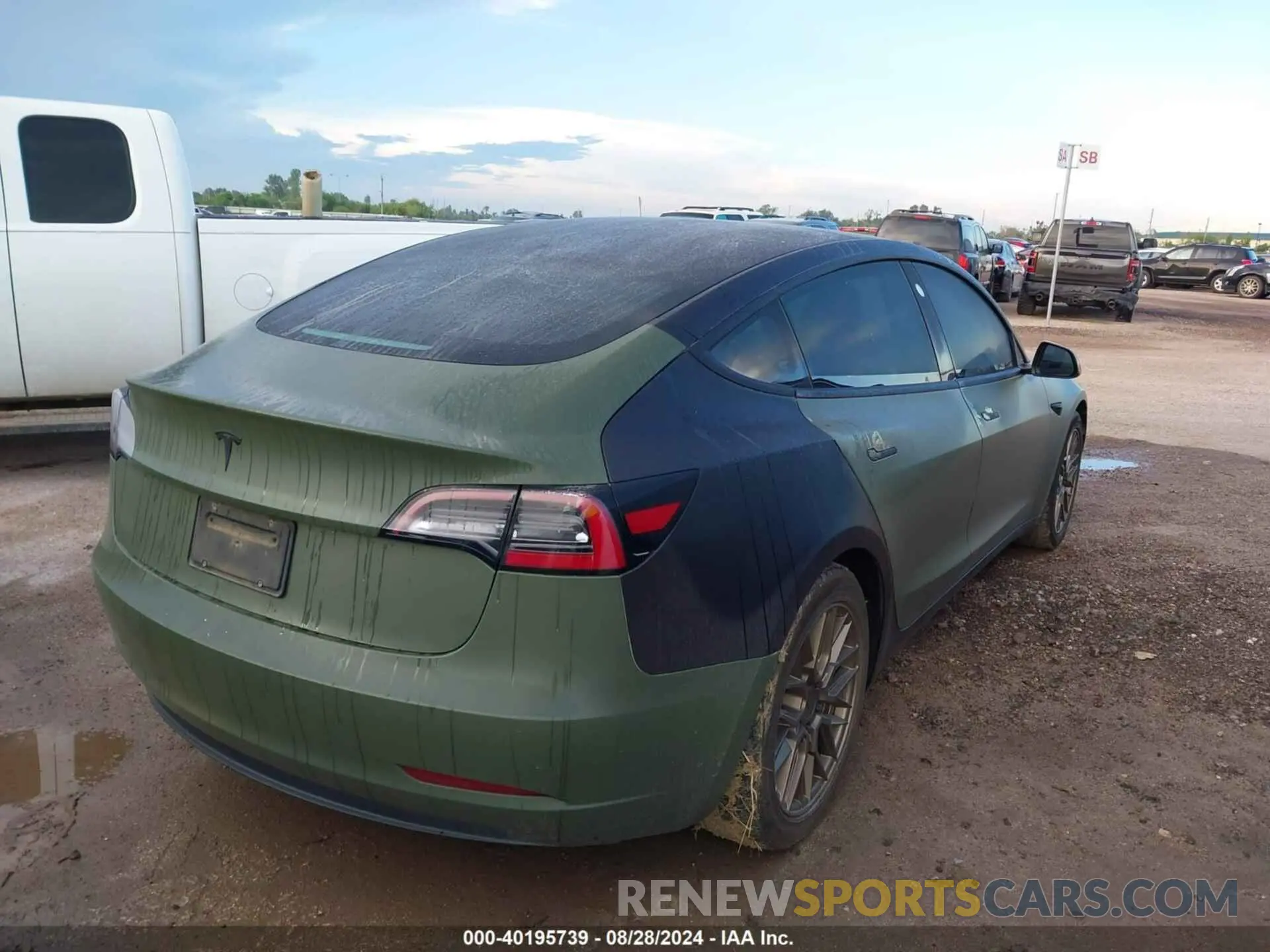 4 fotografías del automóvil dañado 5YJ3E1EB5LF607080 TESLA MODEL 3 2020
