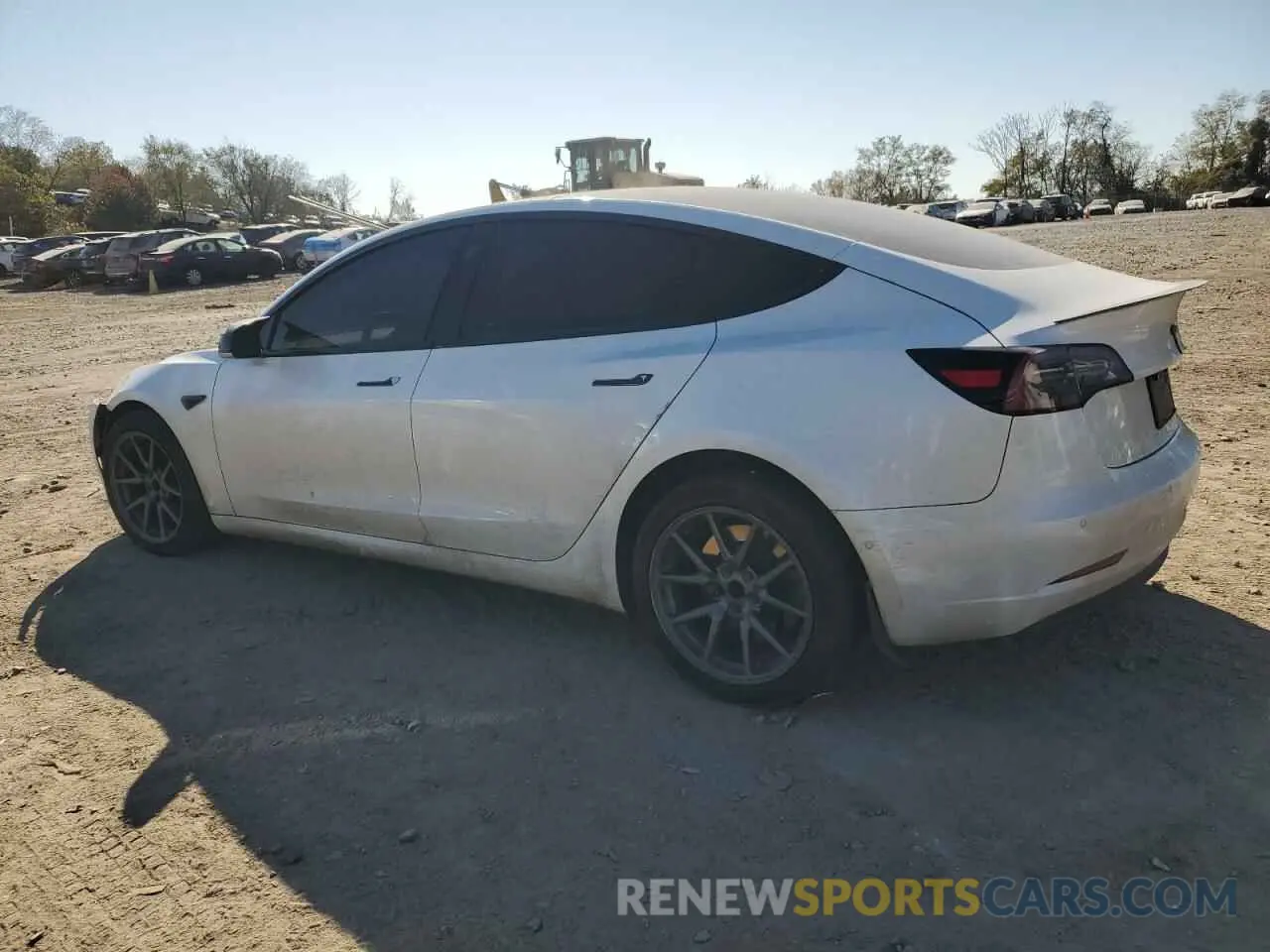 2 fotografías del automóvil dañado 5YJ3E1EB5LF618452 TESLA MODEL 3 2020