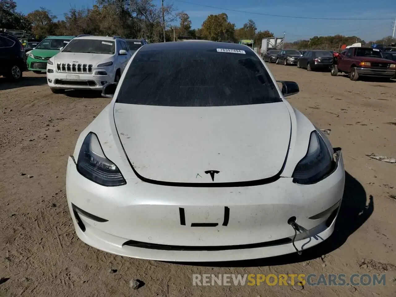 5 fotografías del automóvil dañado 5YJ3E1EB5LF618452 TESLA MODEL 3 2020