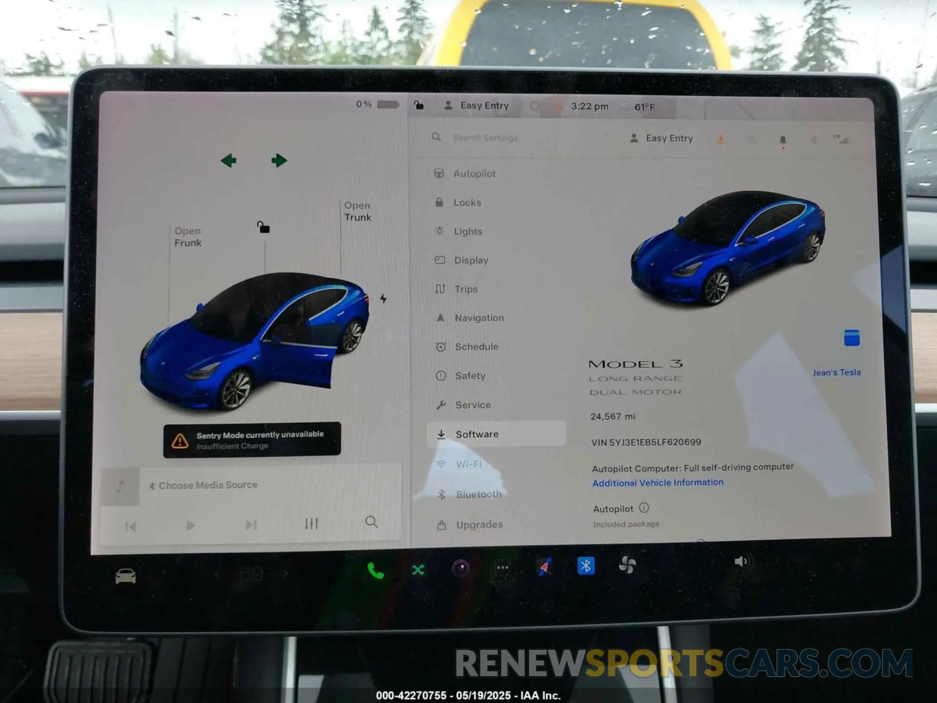 7 fotografías del automóvil dañado 5YJ3E1EB5LF620699 TESLA MODEL 3 2020