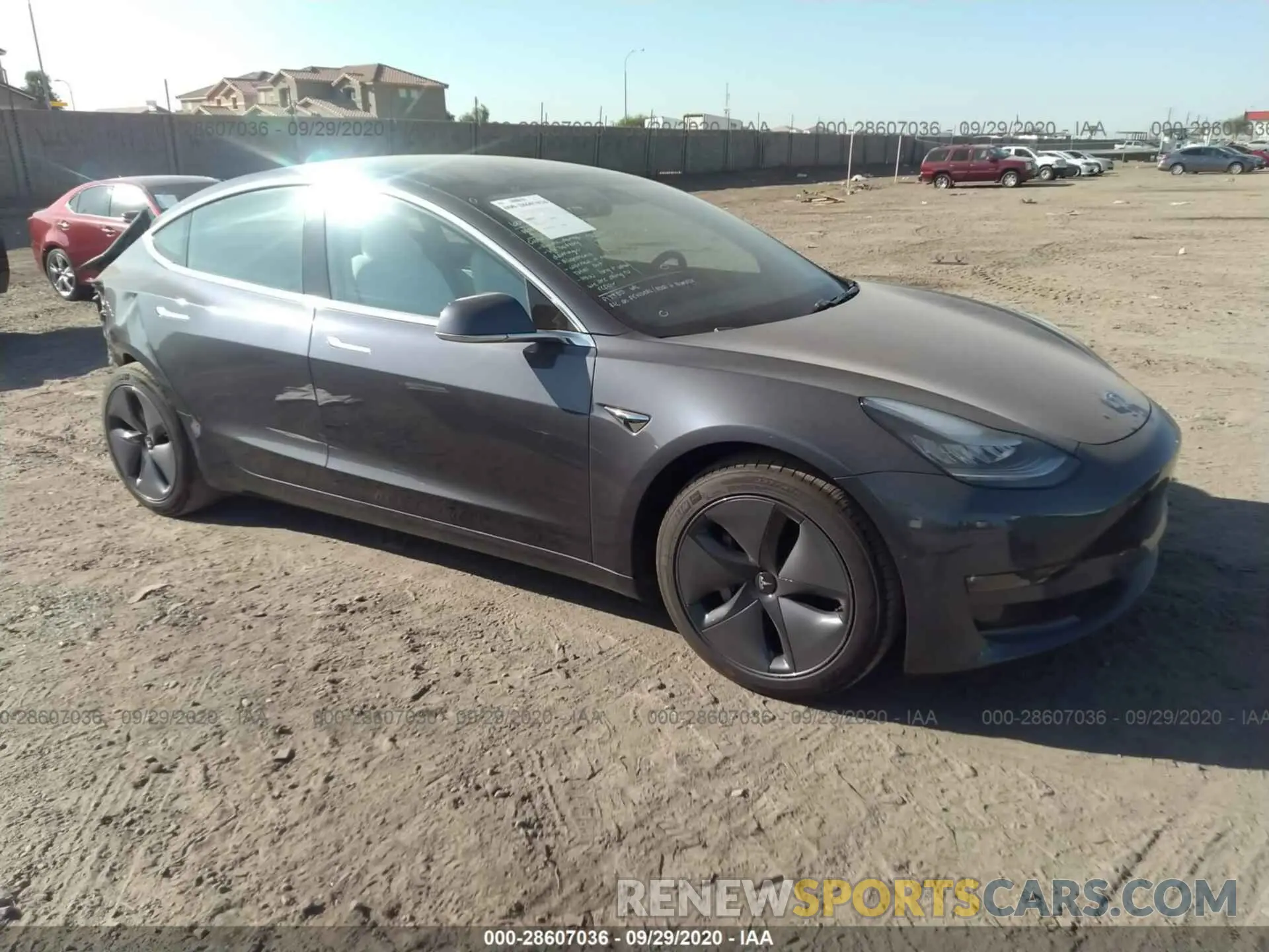 1 fotografías del automóvil dañado 5YJ3E1EB5LF651385 TESLA MODEL 3 2020
