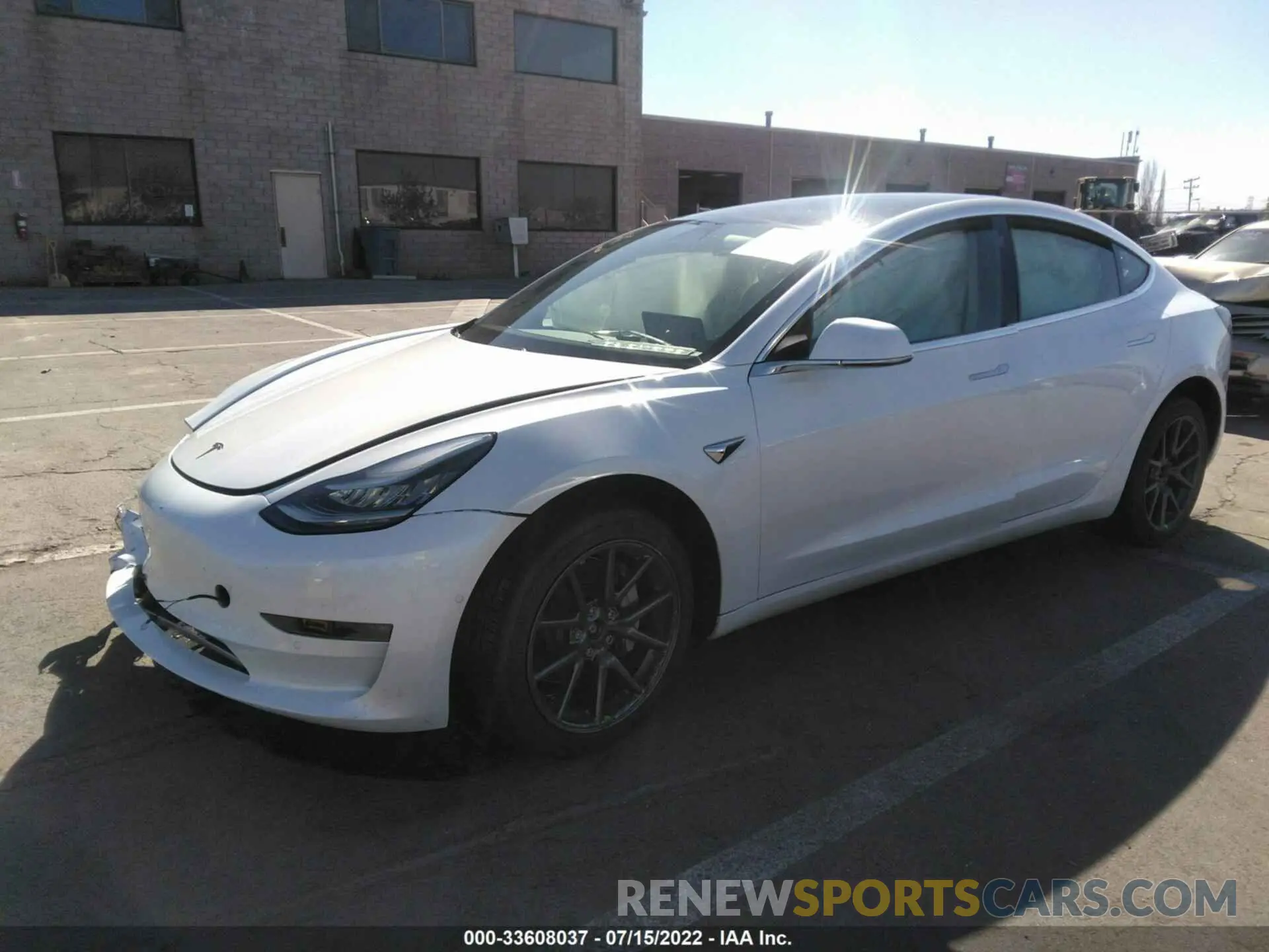 2 fotografías del automóvil dañado 5YJ3E1EB5LF719961 TESLA MODEL 3 2020