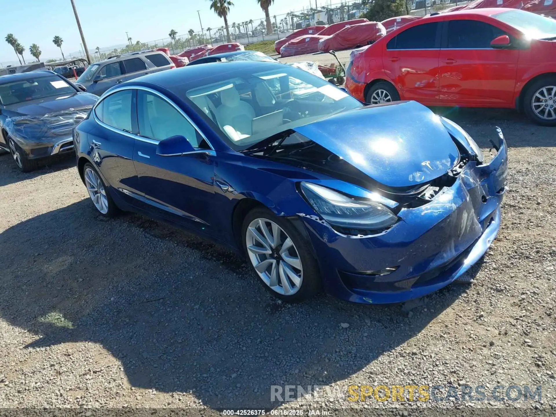1 fotografías del automóvil dañado 5YJ3E1EB5LF791503 TESLA MODEL 3 2020