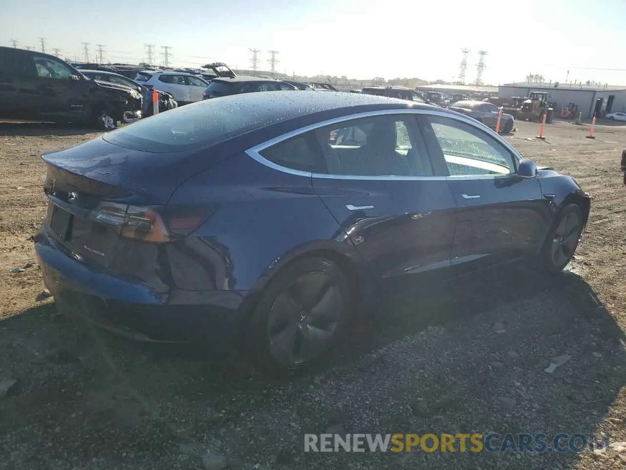 3 fotografías del automóvil dañado 5YJ3E1EB5LF794952 TESLA MODEL 3 2020