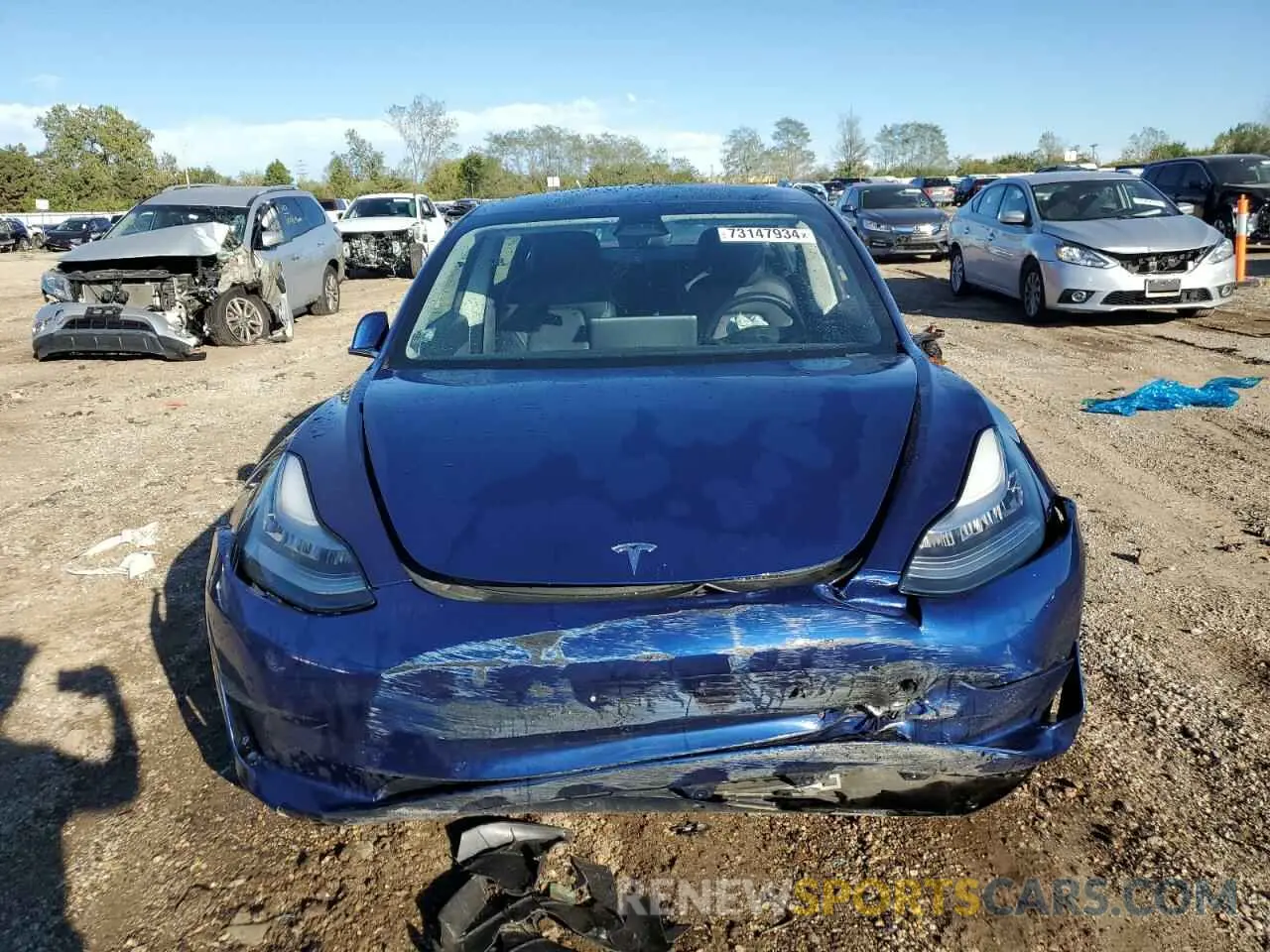 5 fotografías del automóvil dañado 5YJ3E1EB5LF794952 TESLA MODEL 3 2020