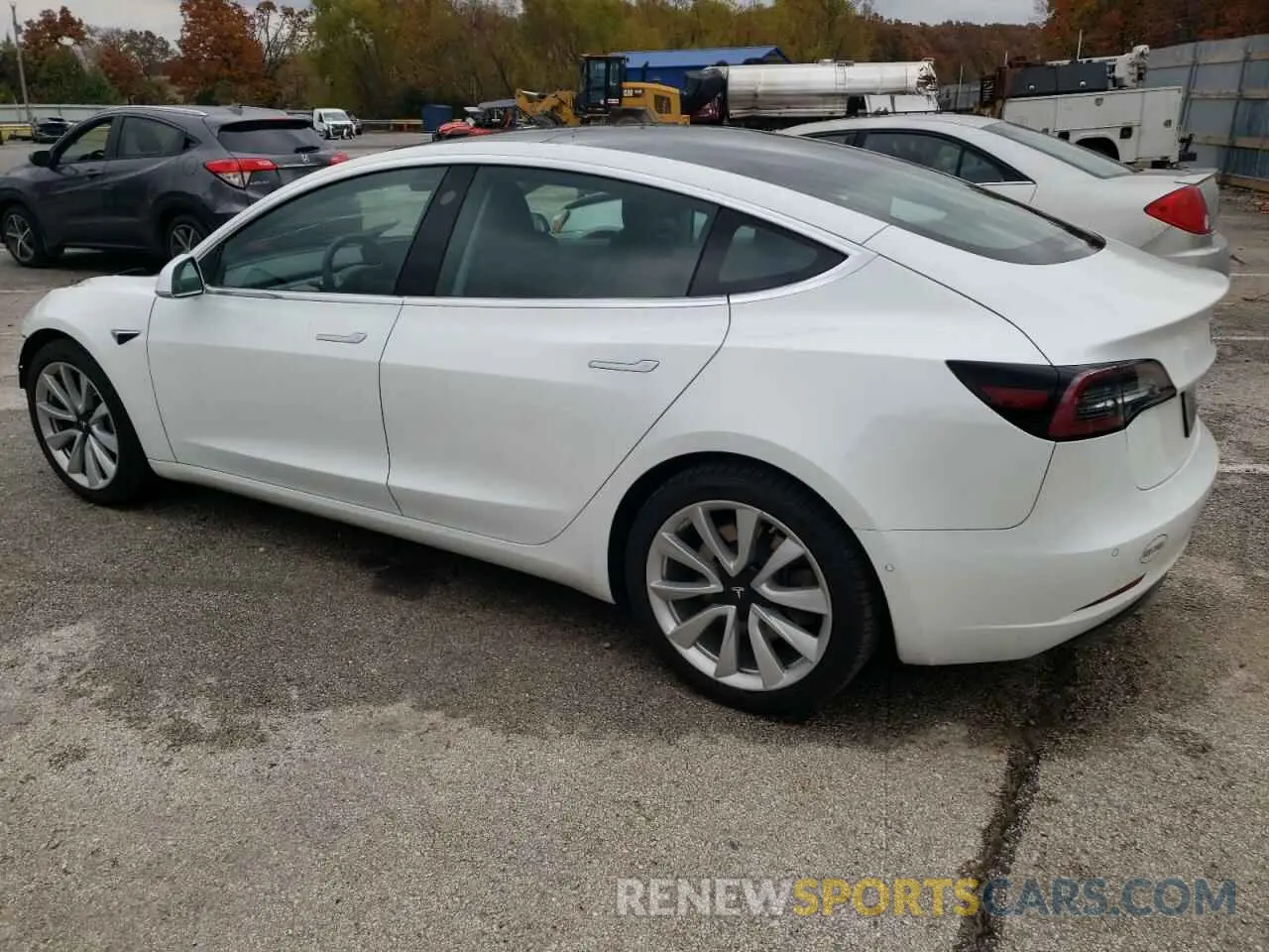 2 fotografías del automóvil dañado 5YJ3E1EB6LF589124 TESLA MODEL 3 2020