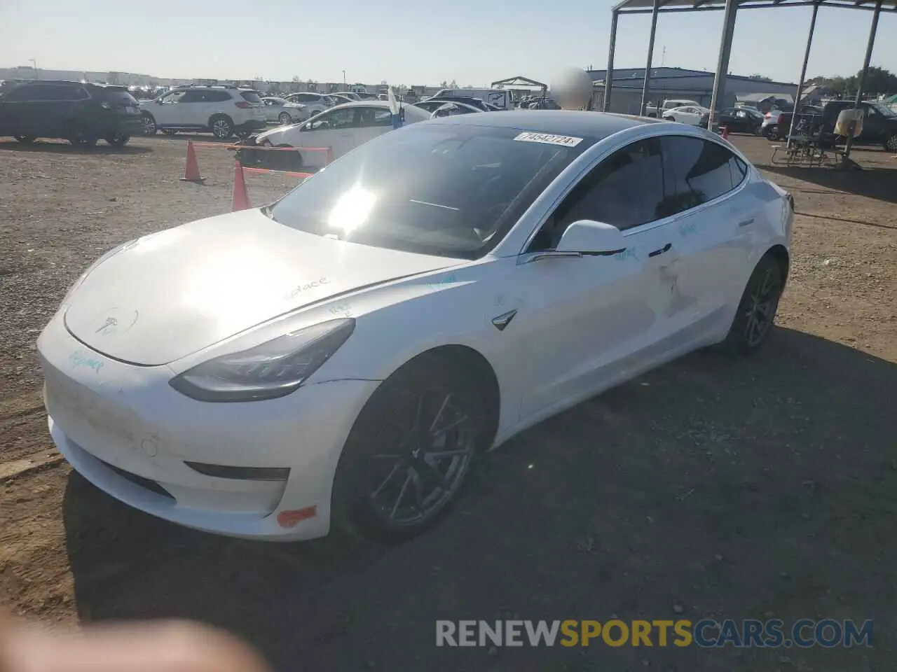 1 fotografías del automóvil dañado 5YJ3E1EB6LF619125 TESLA MODEL 3 2020