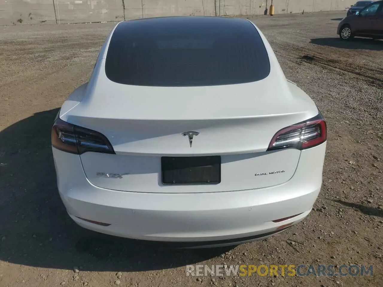 6 fotografías del automóvil dañado 5YJ3E1EB6LF619125 TESLA MODEL 3 2020