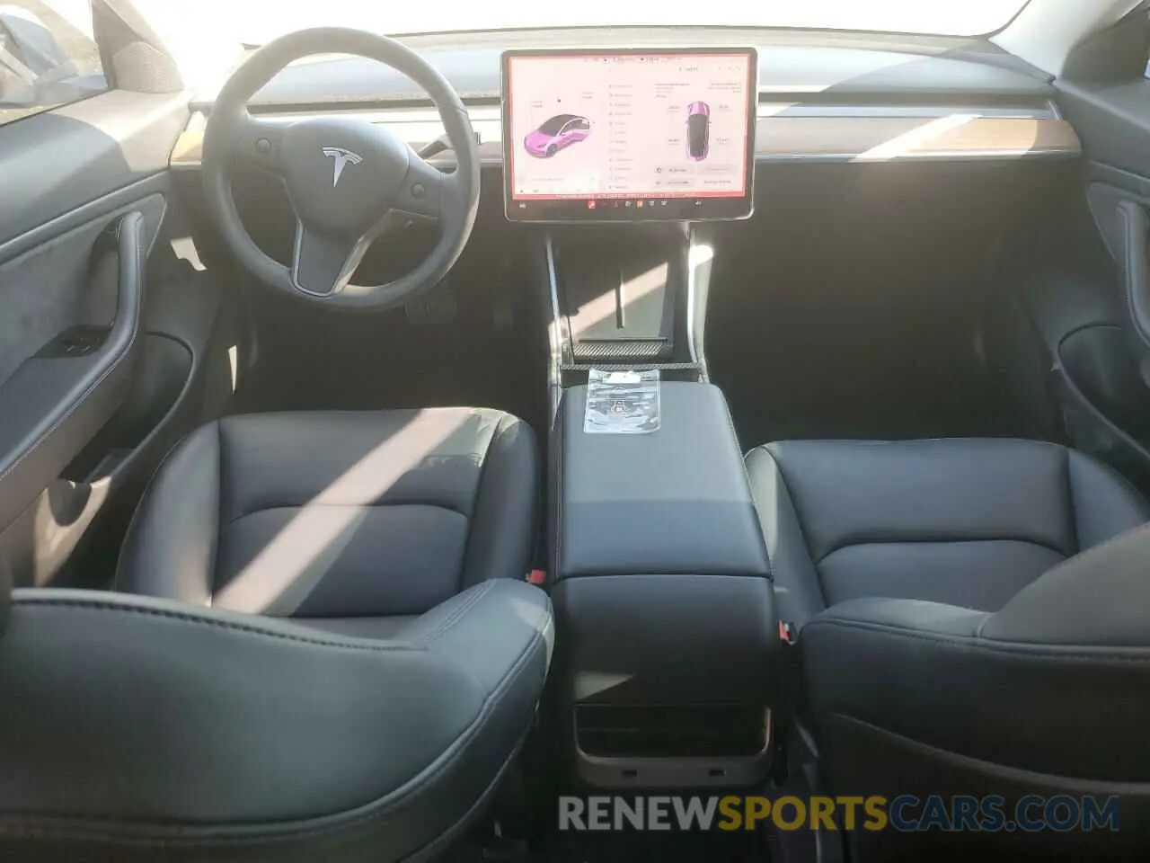 8 fotografías del automóvil dañado 5YJ3E1EB6LF619125 TESLA MODEL 3 2020