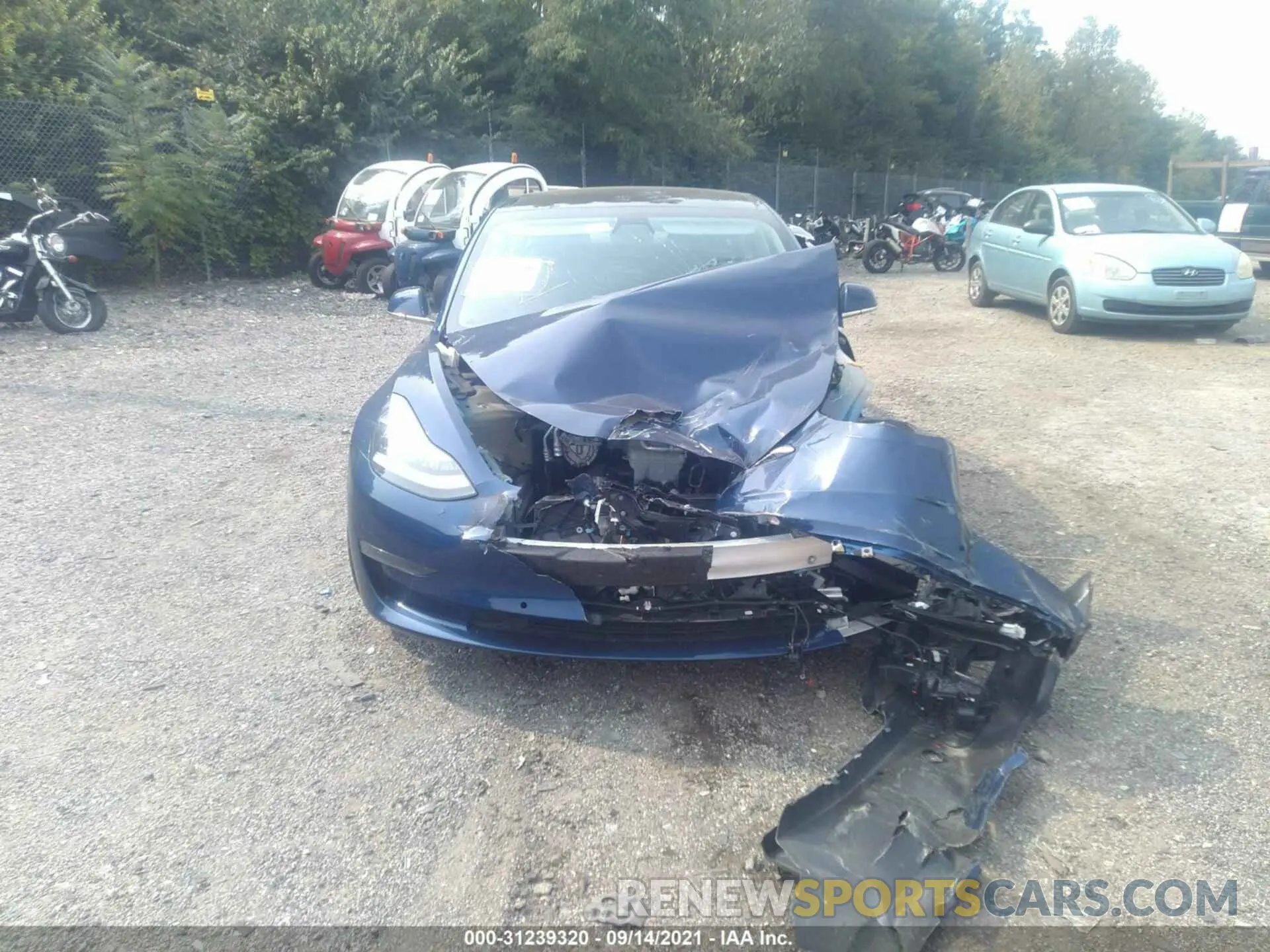 6 fotografías del automóvil dañado 5YJ3E1EB6LF620534 TESLA MODEL 3 2020