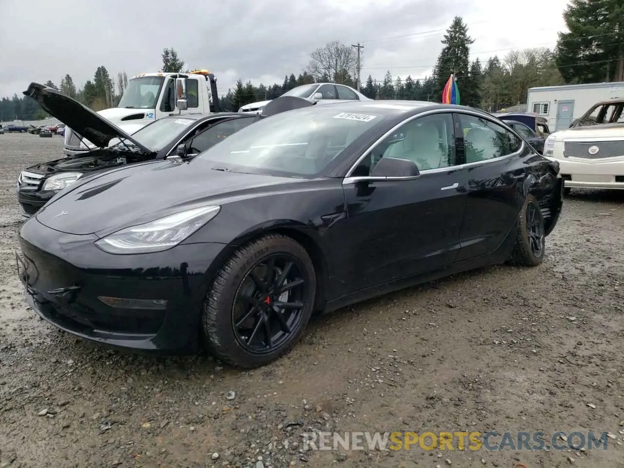 1 fotografías del automóvil dañado 5YJ3E1EB6LF621814 TESLA MODEL 3 2020