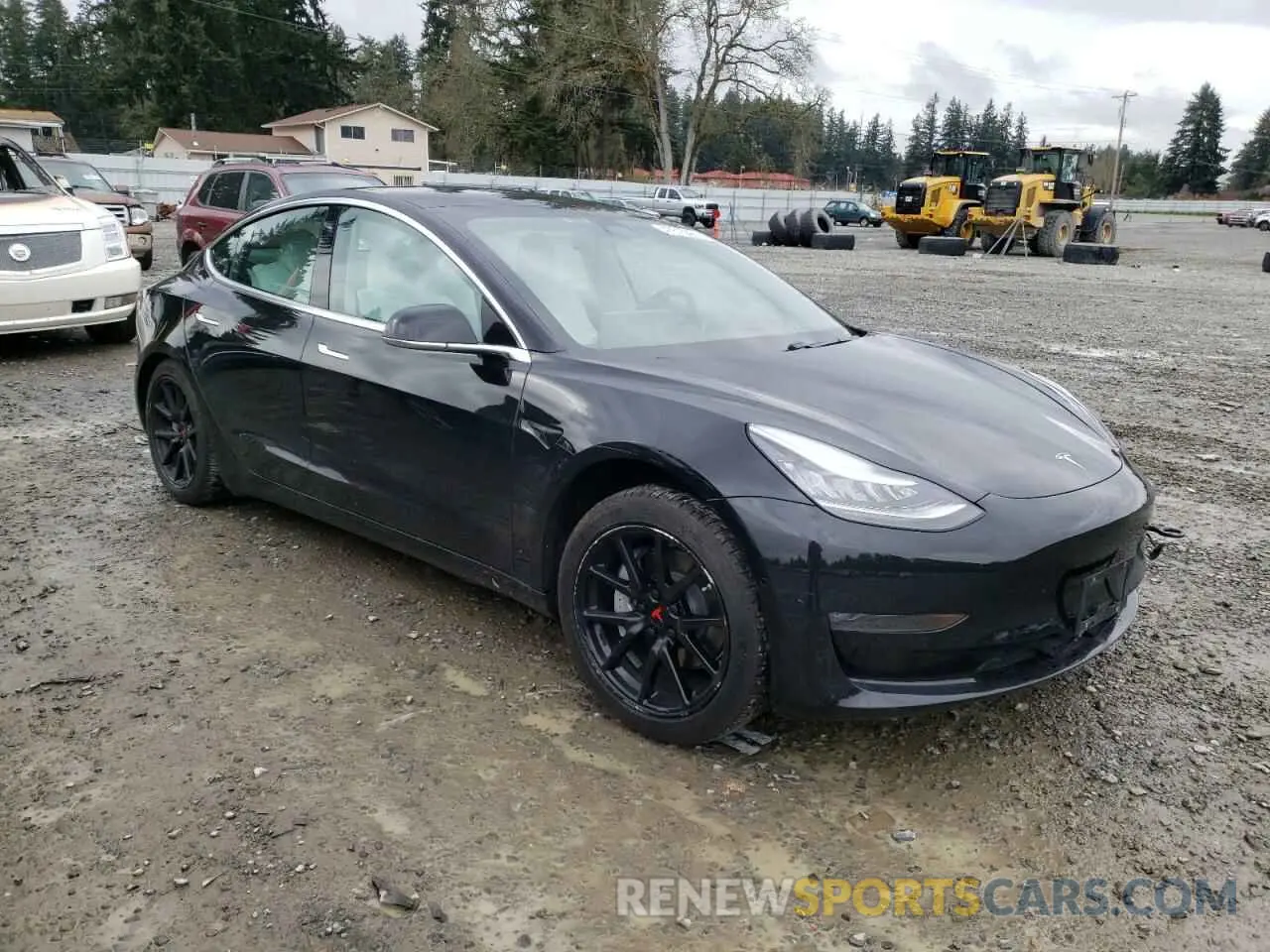 4 fotografías del automóvil dañado 5YJ3E1EB6LF621814 TESLA MODEL 3 2020
